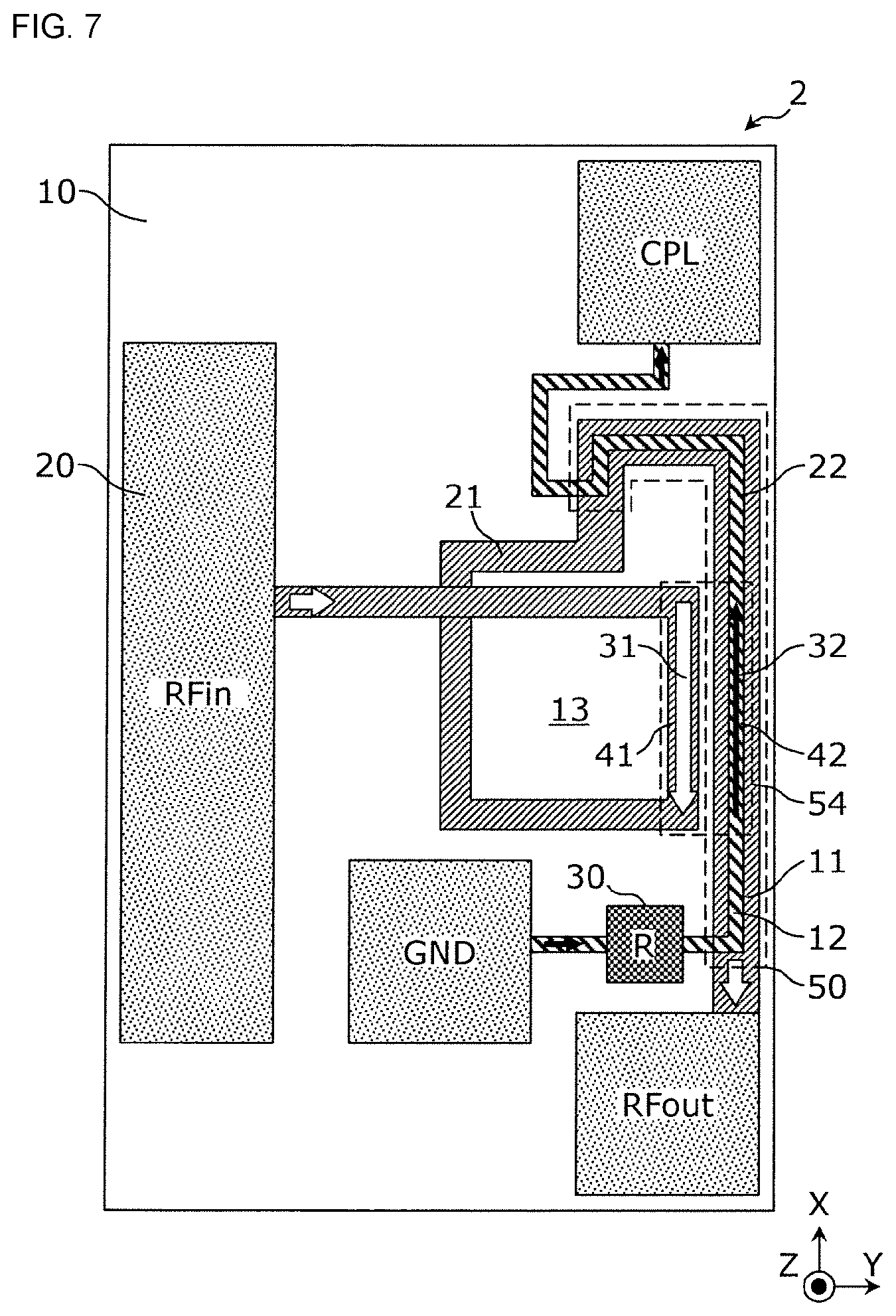 Patent US12100881 Figure 5 – Directional coupler
