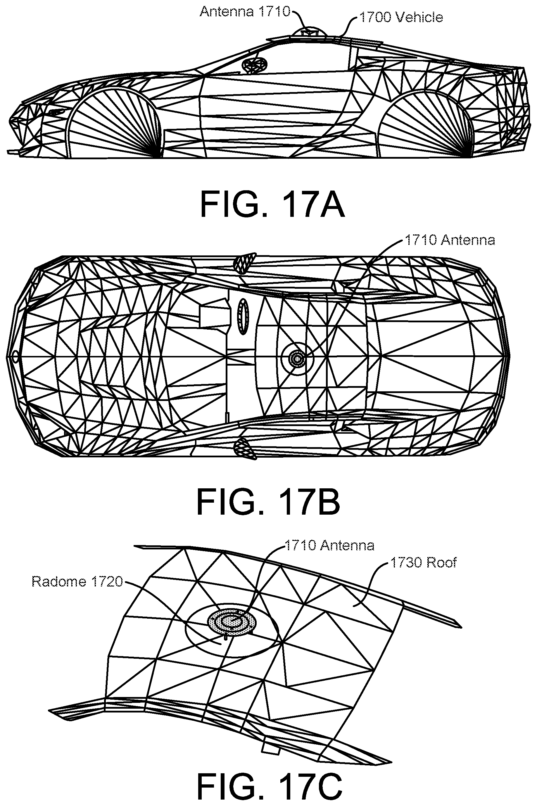 Patent US12100883 Figure 17 – Ultrawide bandwidth, low-cost, roof-top mountable, low-profile, monocone antenna for vehicle-to-everything (V2X) communication