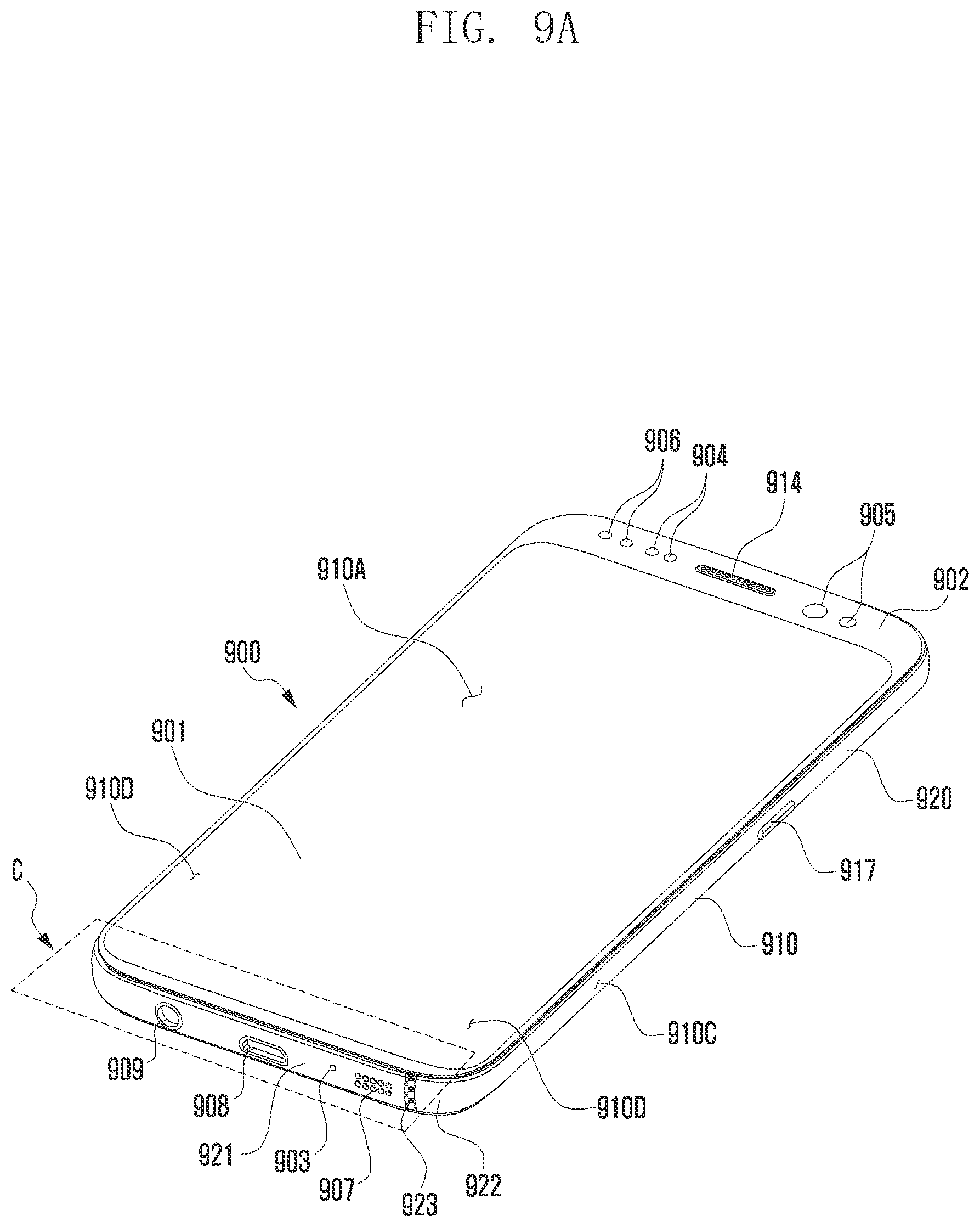 Patent US12100884 Figure 14 – Antenna having single non-conductive portion and electronic device including the same