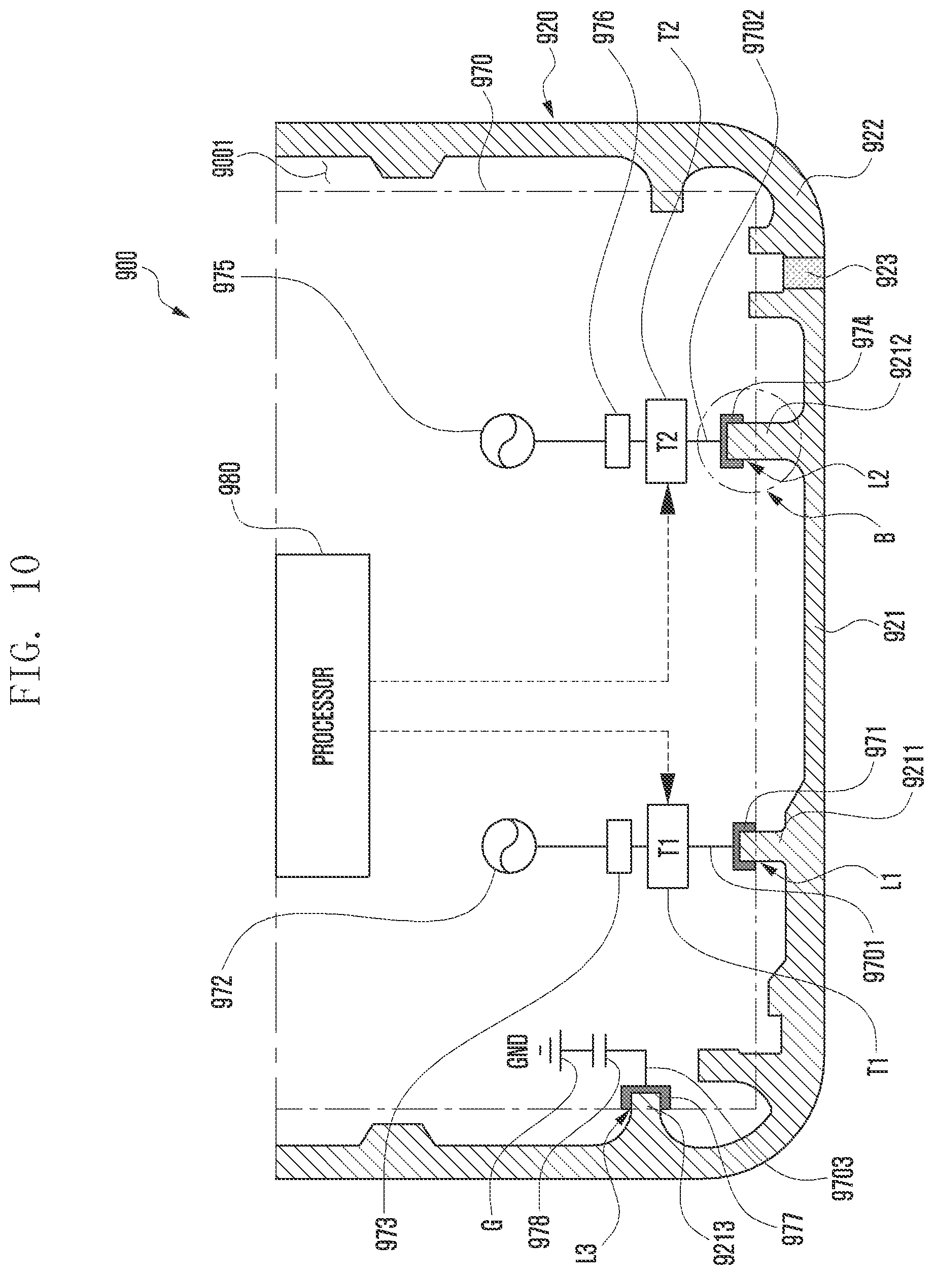 Patent US12100884 Figure 16 – Antenna having single non-conductive portion and electronic device including the same