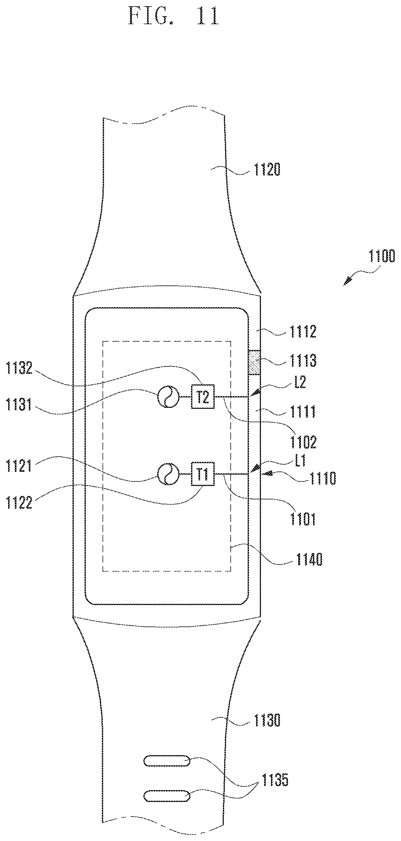 Patent US12100884 Figure 17 – Antenna having single non-conductive portion and electronic device including the same
