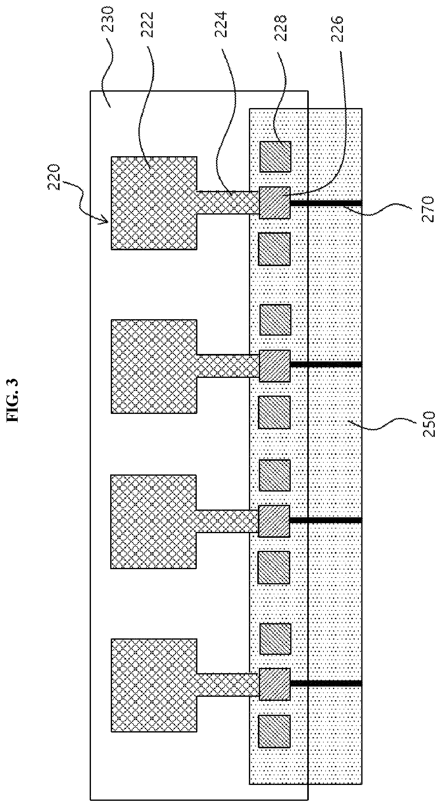 Patent US12100886 Figure 3 – Conductive pattern, antenna device including the same, and image display device including the same