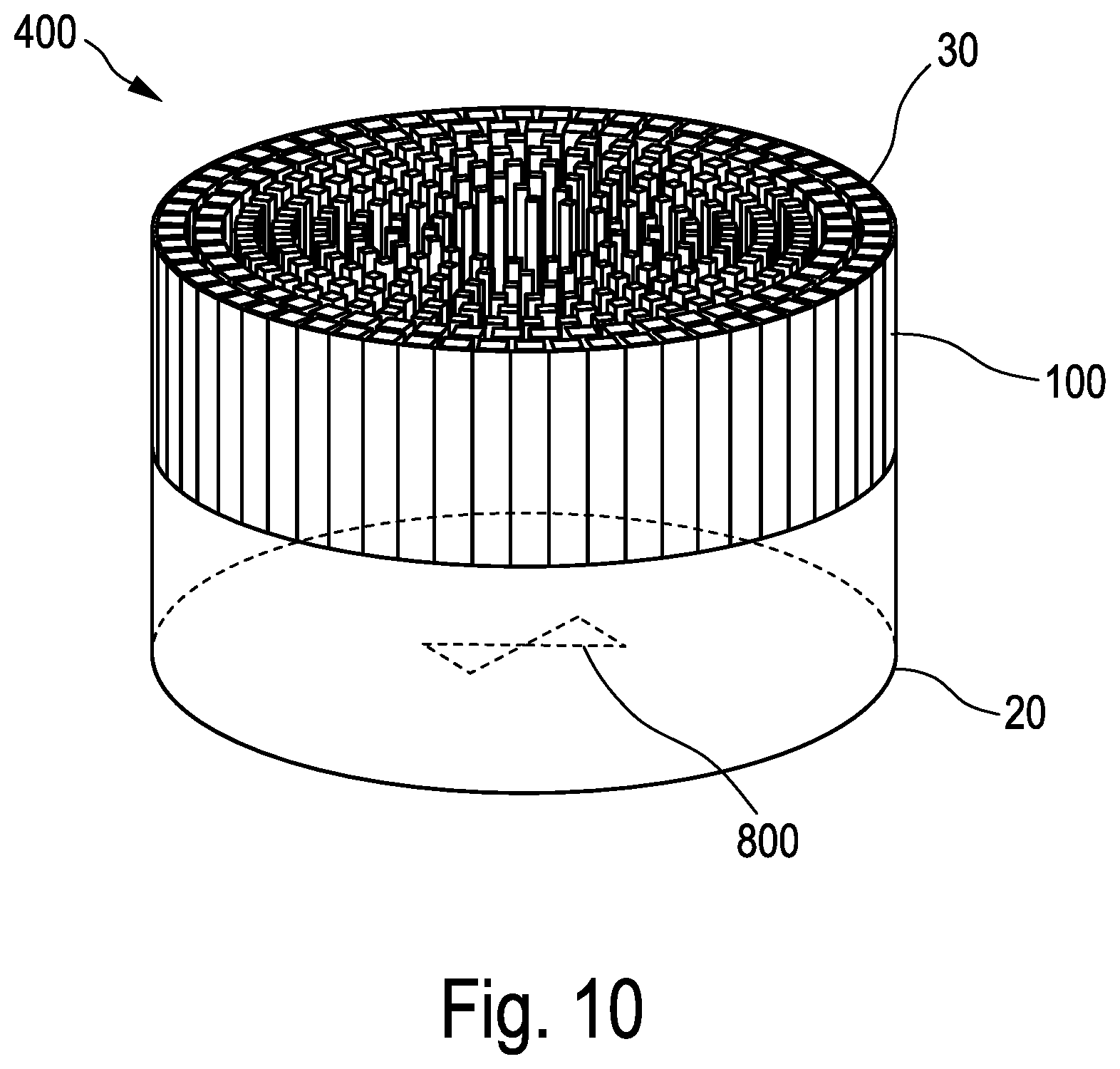 Patent US12100894 Figure 7 – Gradient index metamaterial lens for terahertz radiation