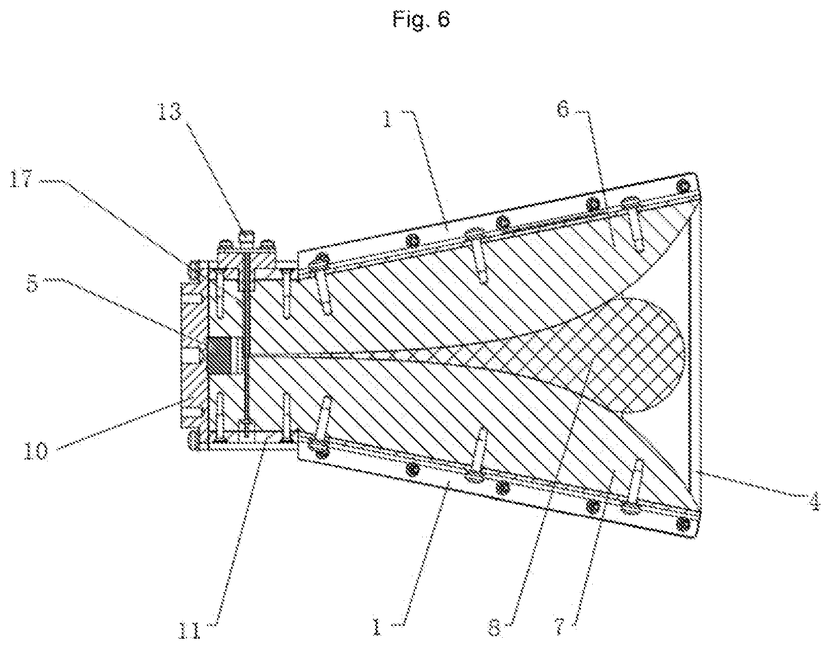Patent US12100895 Figure 6 – Ultra-wide band antenna using wave-absorbing material and dielectric