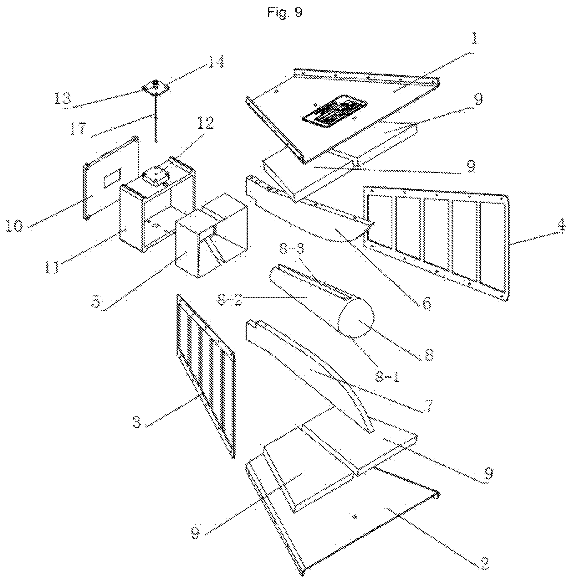 Patent US12100895 Figure 8 – Ultra-wide band antenna using wave-absorbing material and dielectric
