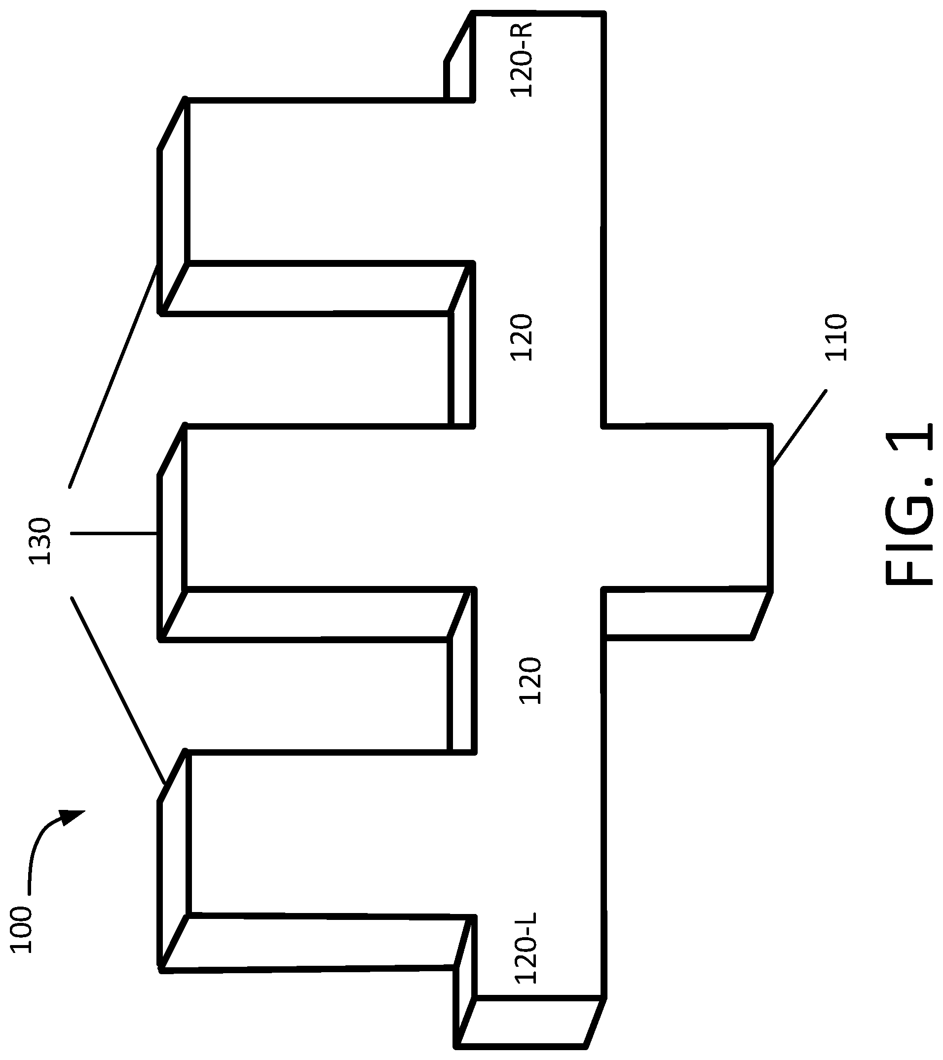 Patent US12100897 Figure 1 – Phase compensated power divider for a vertical polarized three-dimensional (3D) antenna