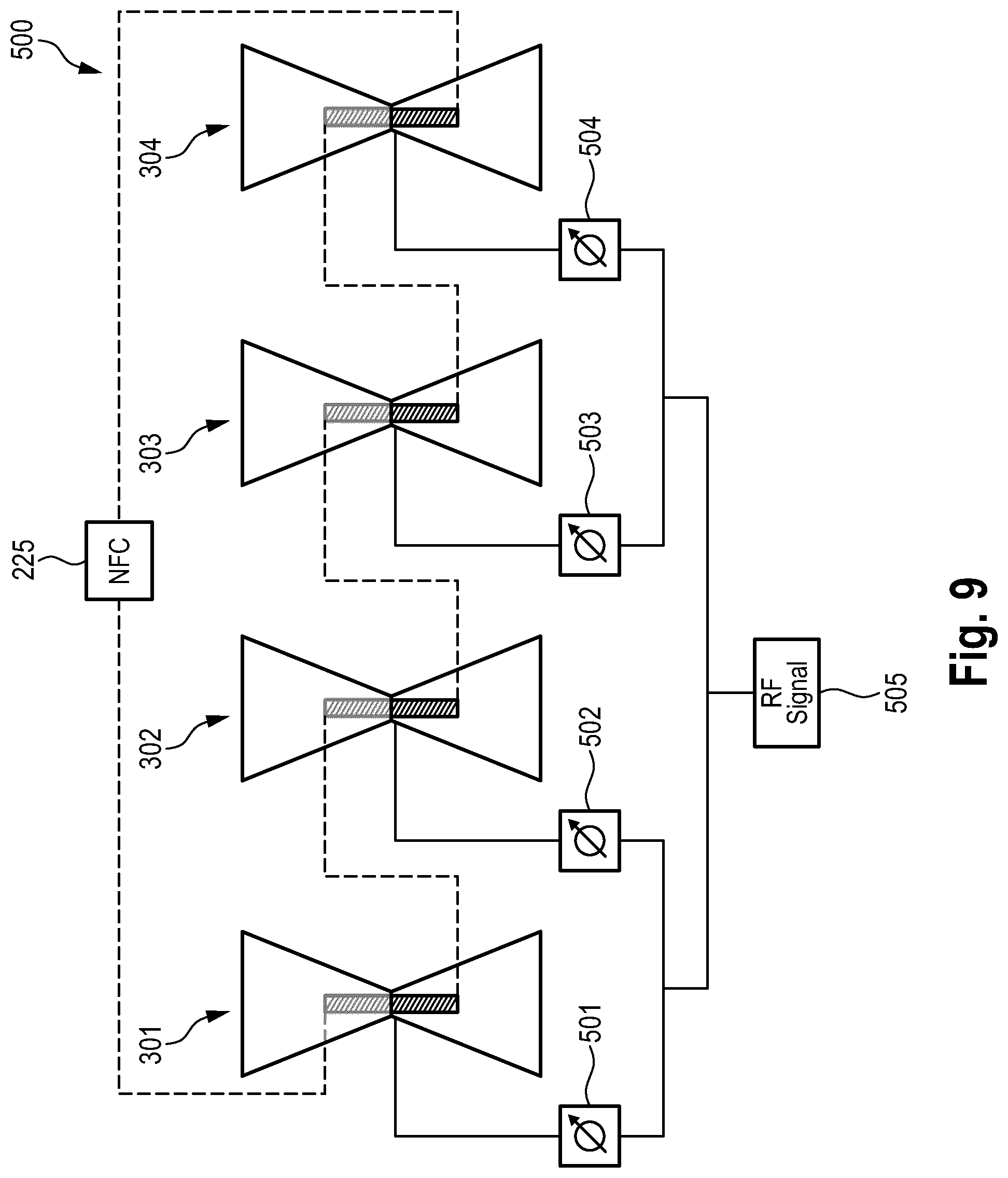 Patent US12100901 Figure 9 – Antenna and antenna arrangement