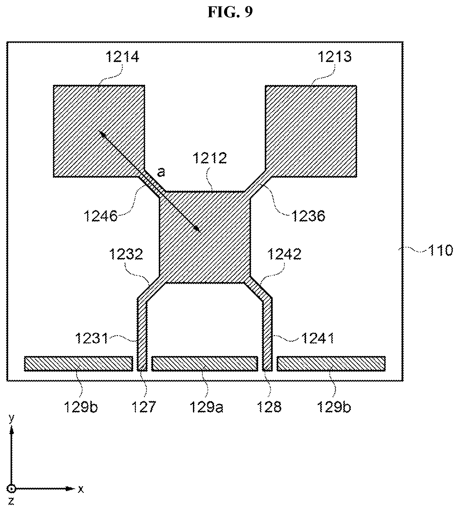 Patent US12100903 Figure 9 – Antenna structure, antenna array and display device including the same