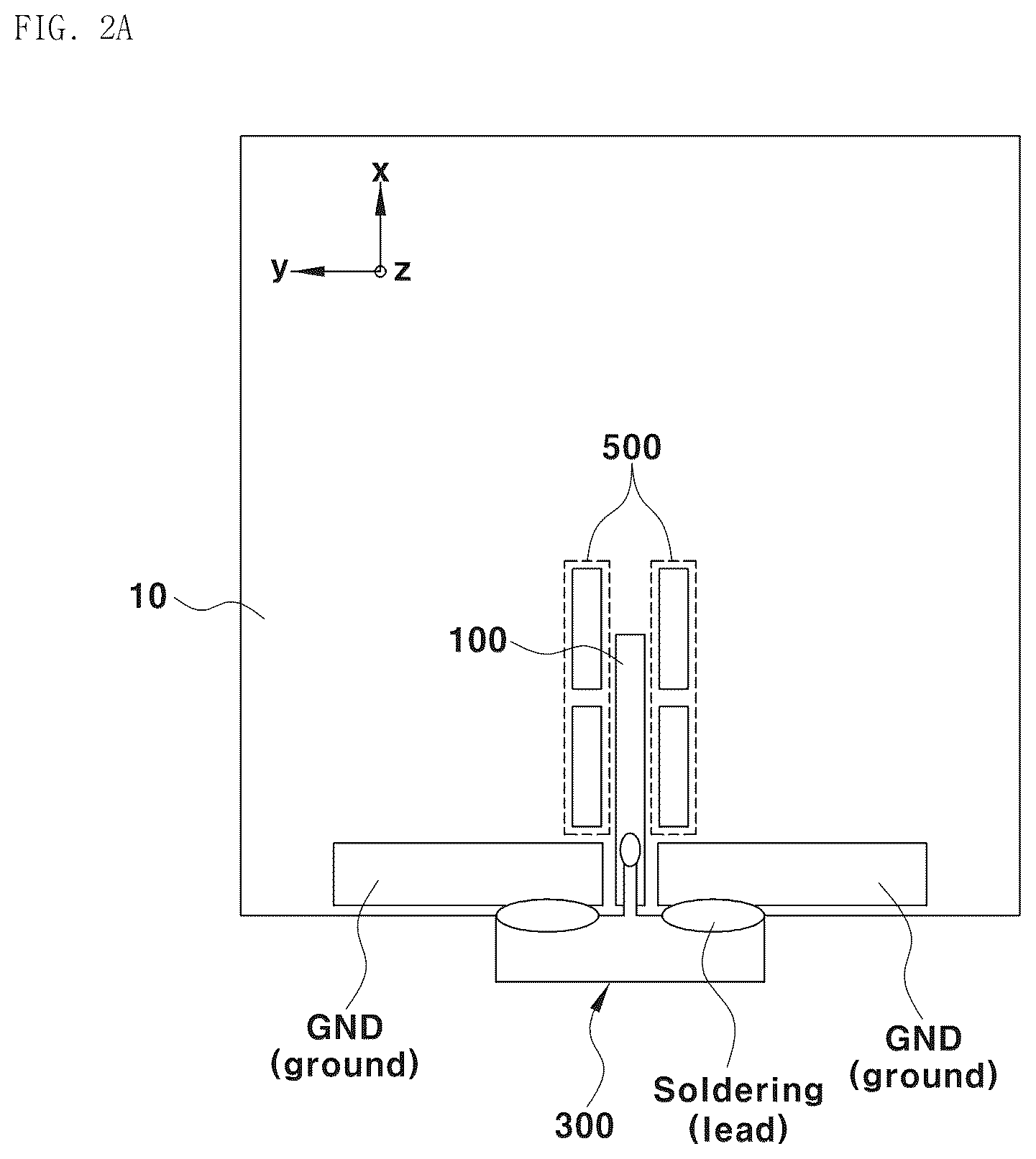 Patent US12100904 Figure 2 – Glass antenna structure
