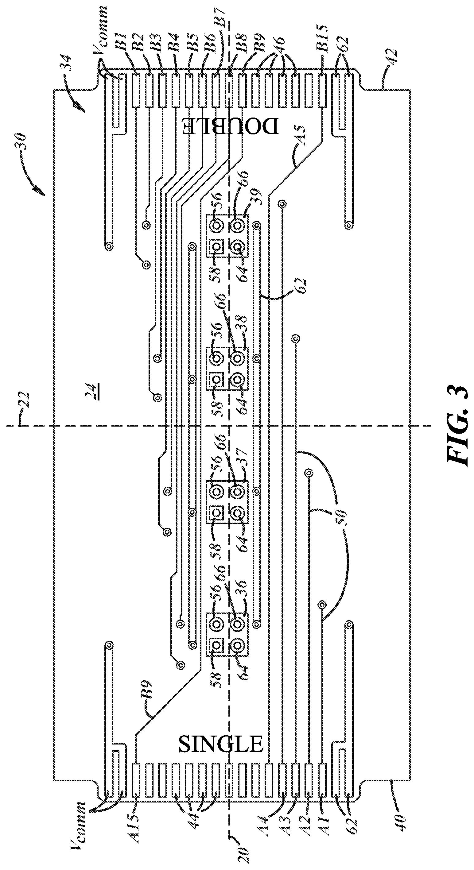 Patent US12100906 Figure 2 – Reversible circuit board for single and dual manifold solenoid valve assembly