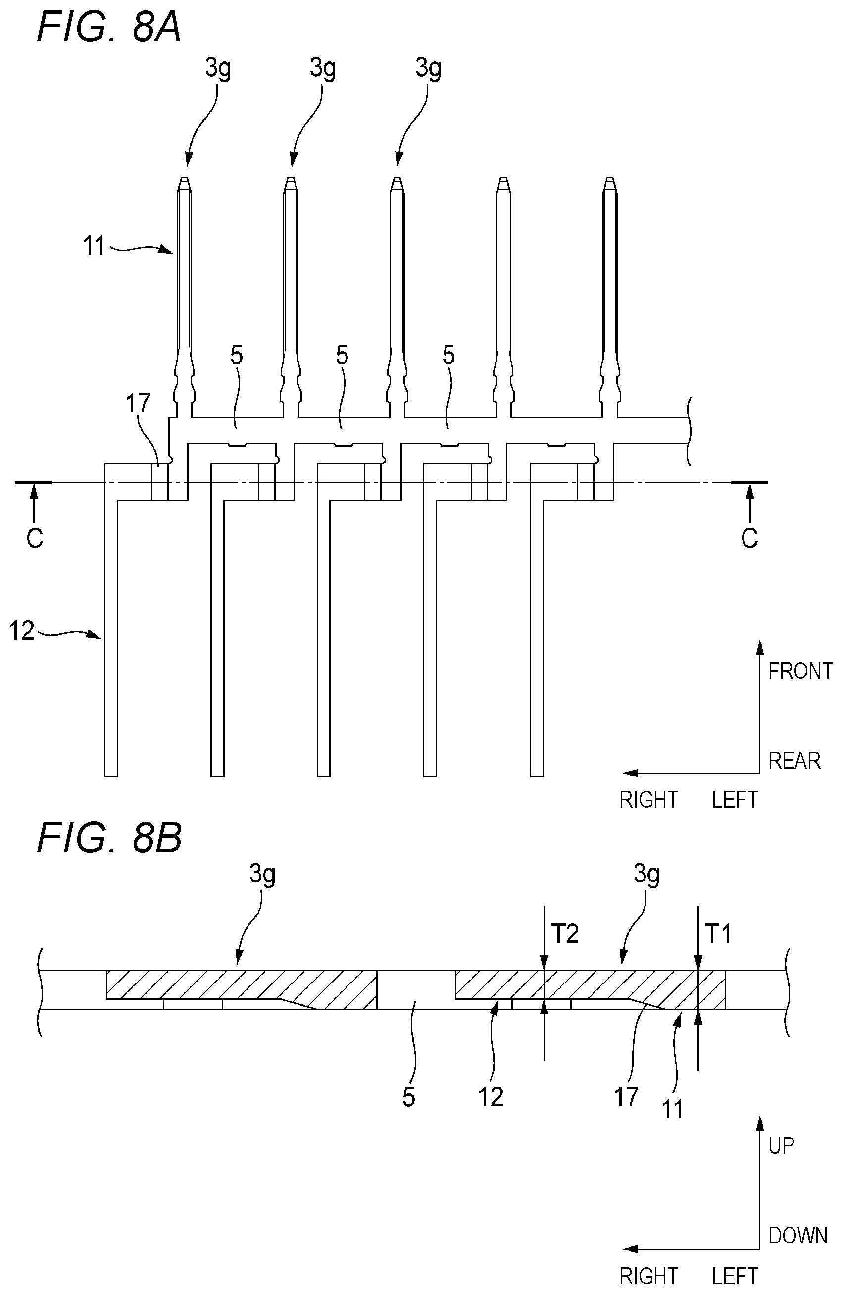 Patent US12100907 Figure 8 – Board mount connector and connector-mounted board