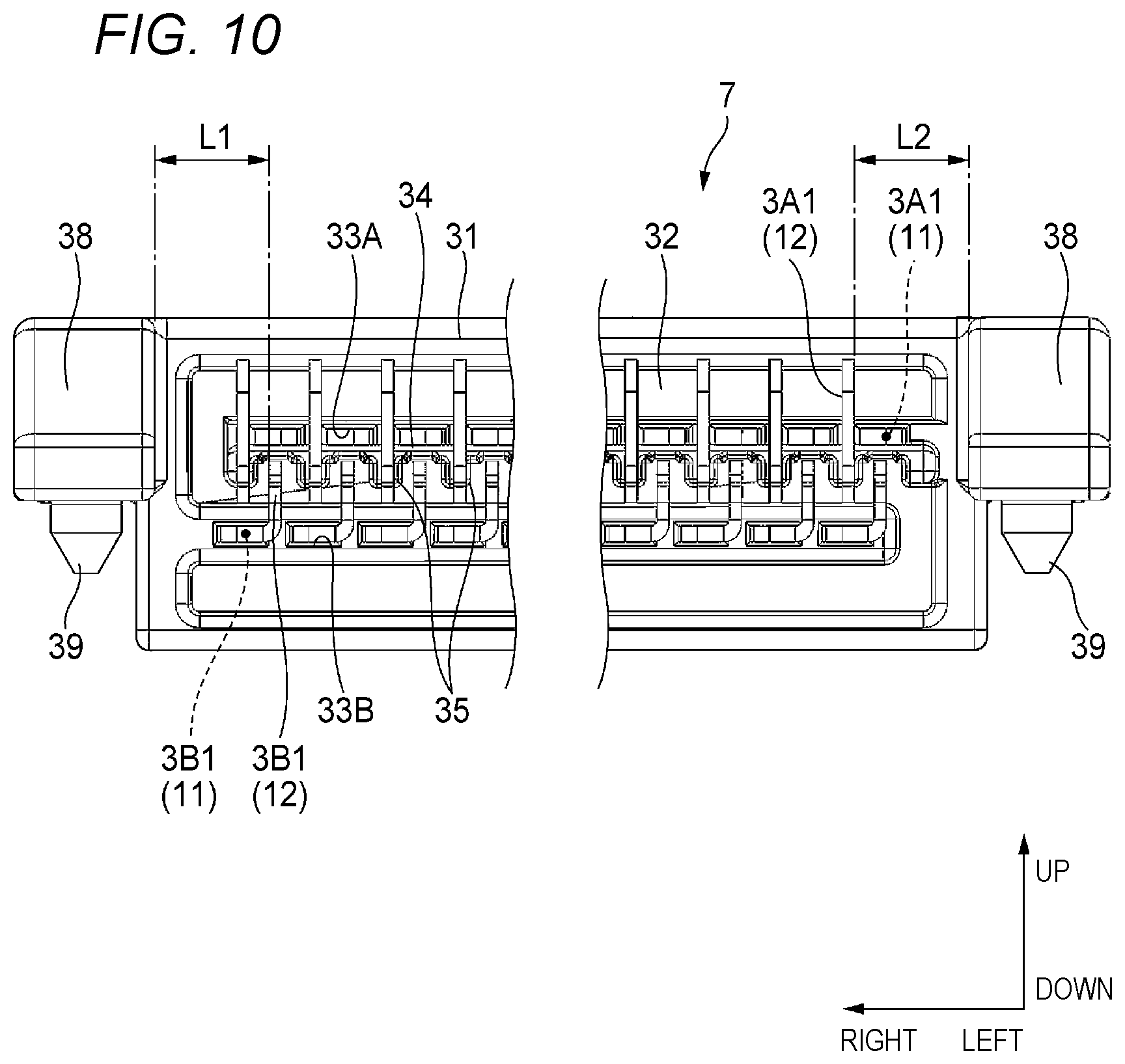 Patent US12100907 Figure 10 – Board mount connector and connector-mounted board