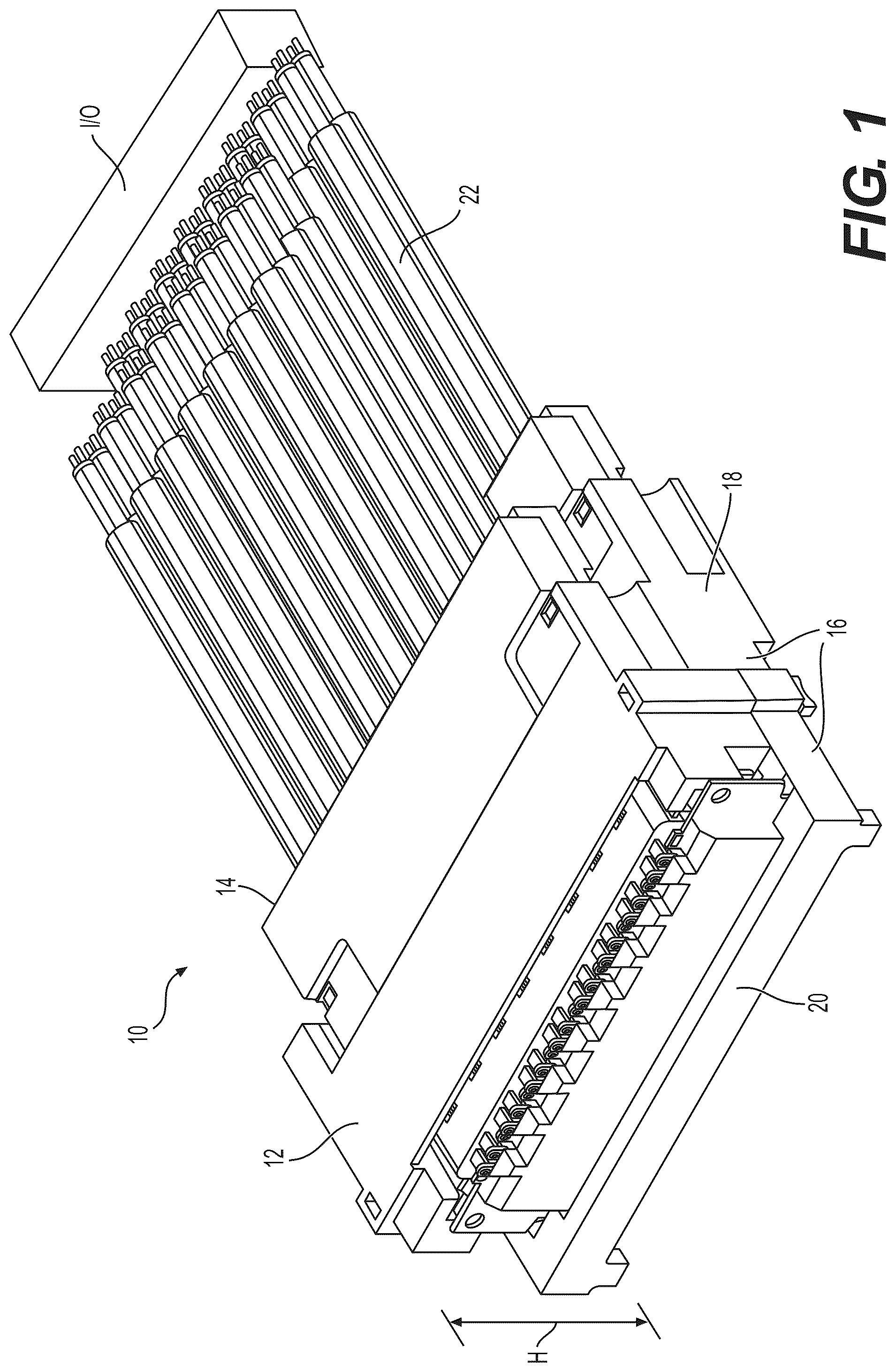 Patent US12100908 Figure 1 – Cable connector systems