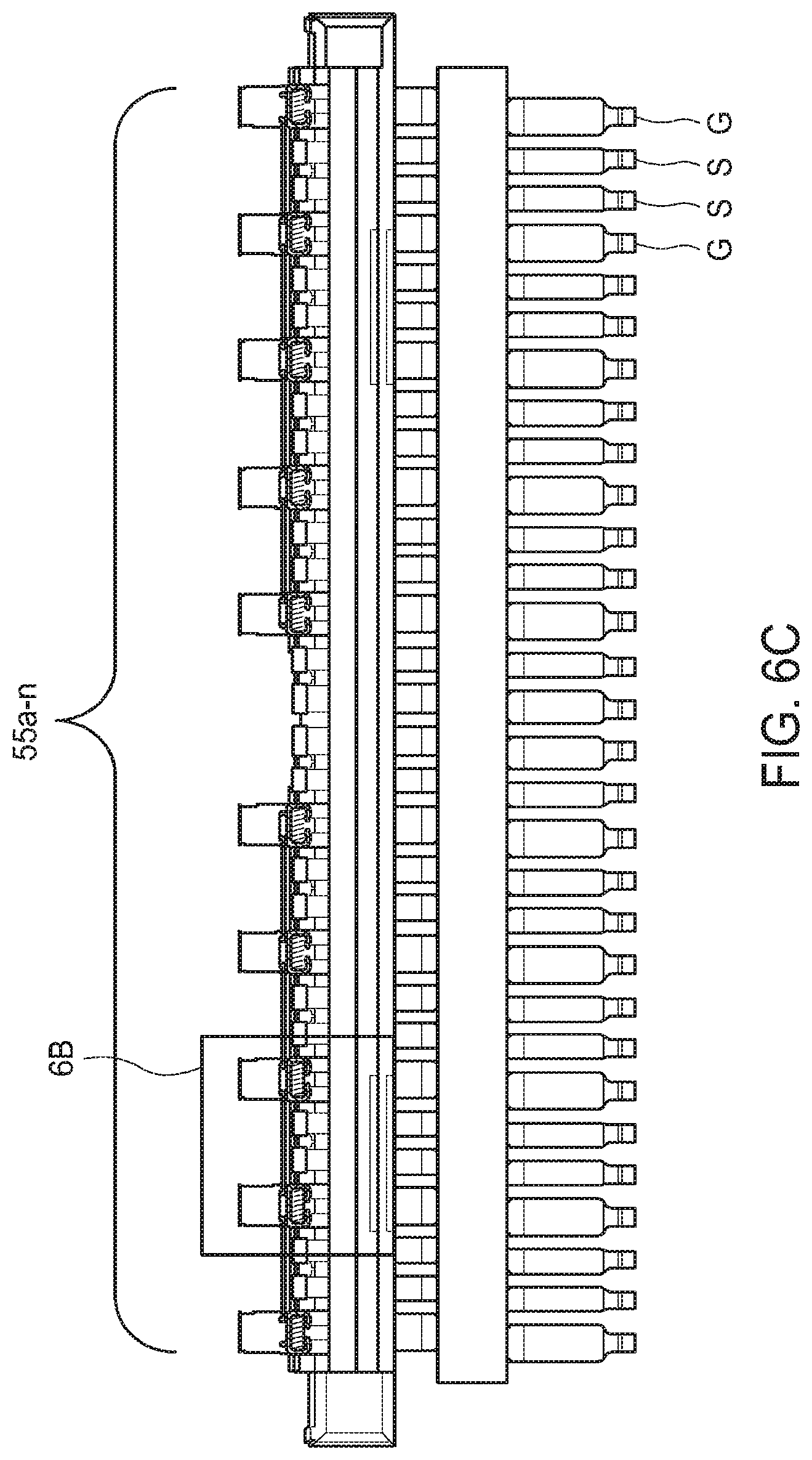 Patent US12100912 Figure 9 – Connector with shielded terminals