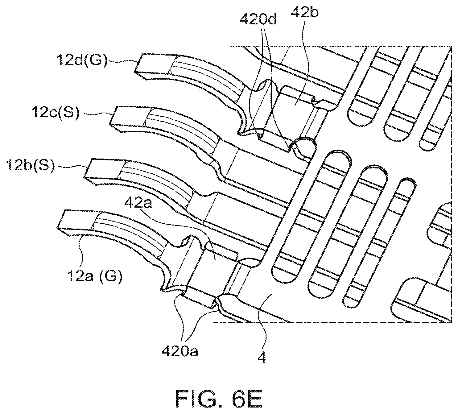 Patent US12100912 Figure 11 – Connector with shielded terminals
