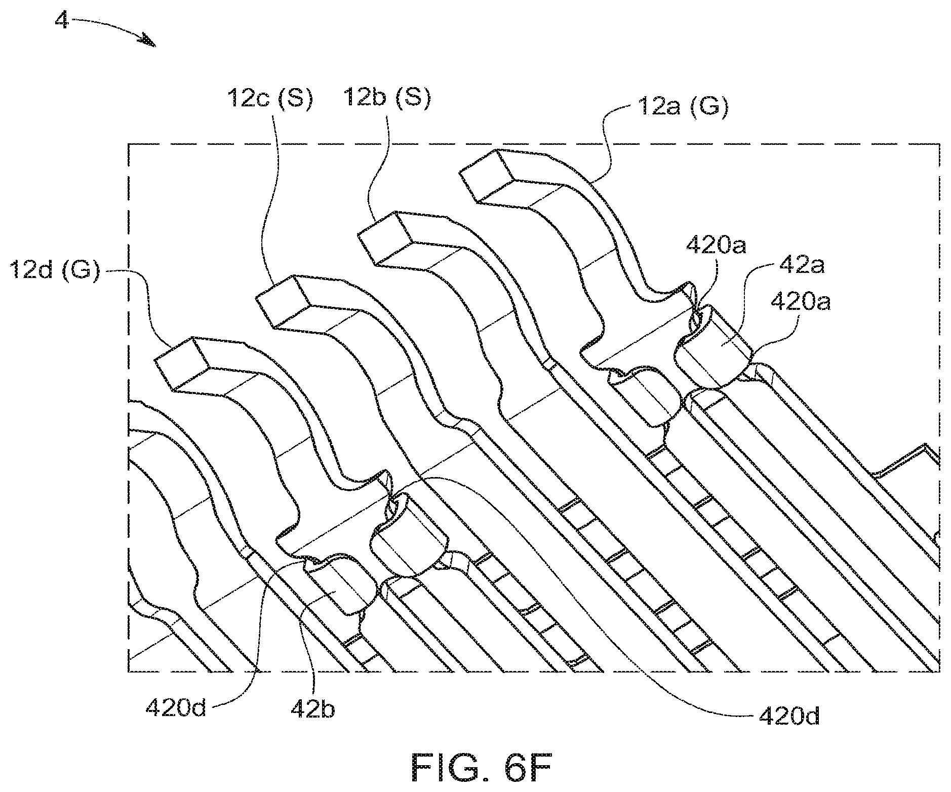 Patent US12100912 Figure 12 – Connector with shielded terminals