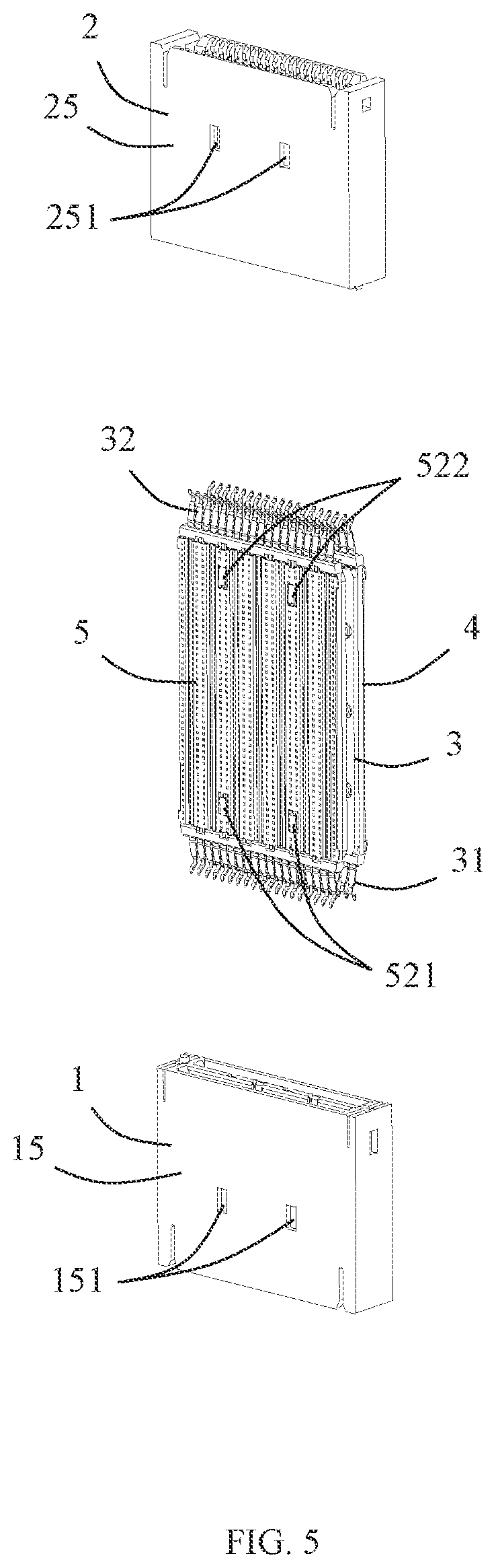 Patent US12100913 Figure 5 – Adapter connector with improved shielding effect