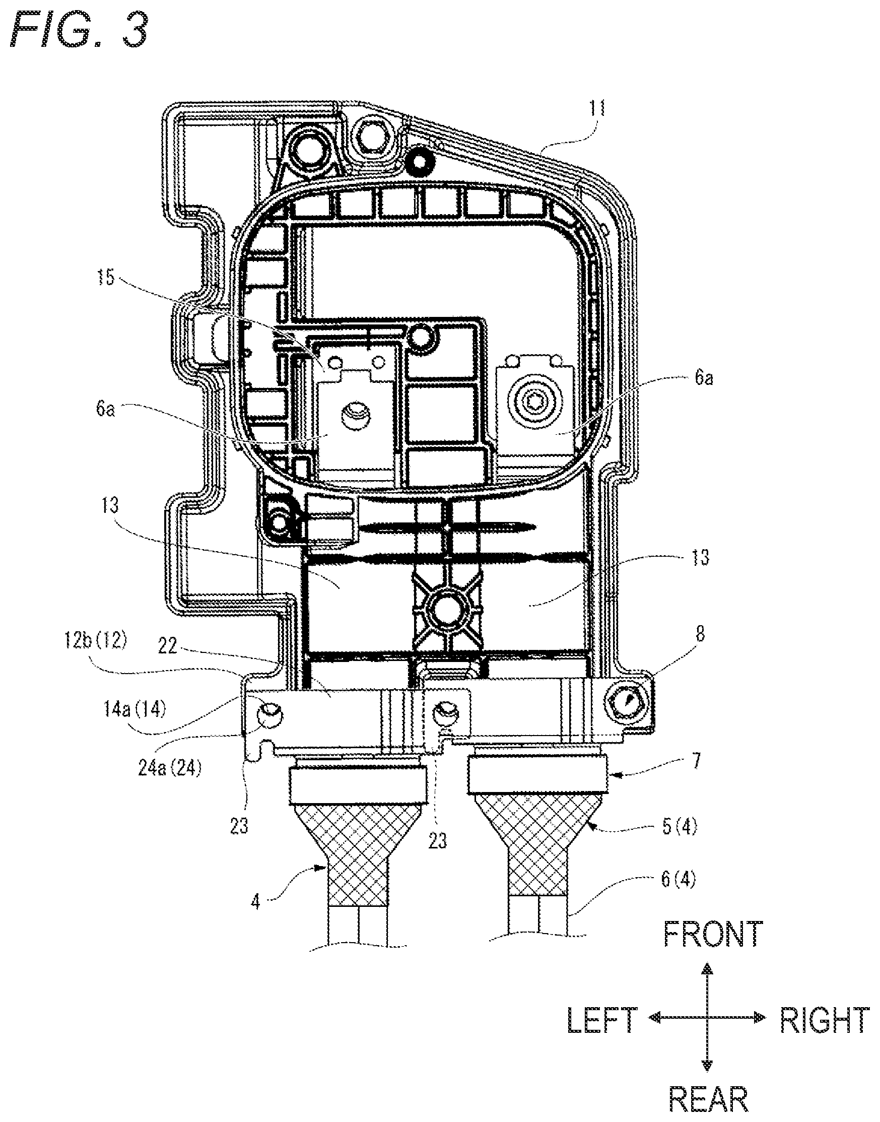 Patent US12100914 Figure 3 – Shielding member with a protruding portion preventing erroneous assembly to shielding shell