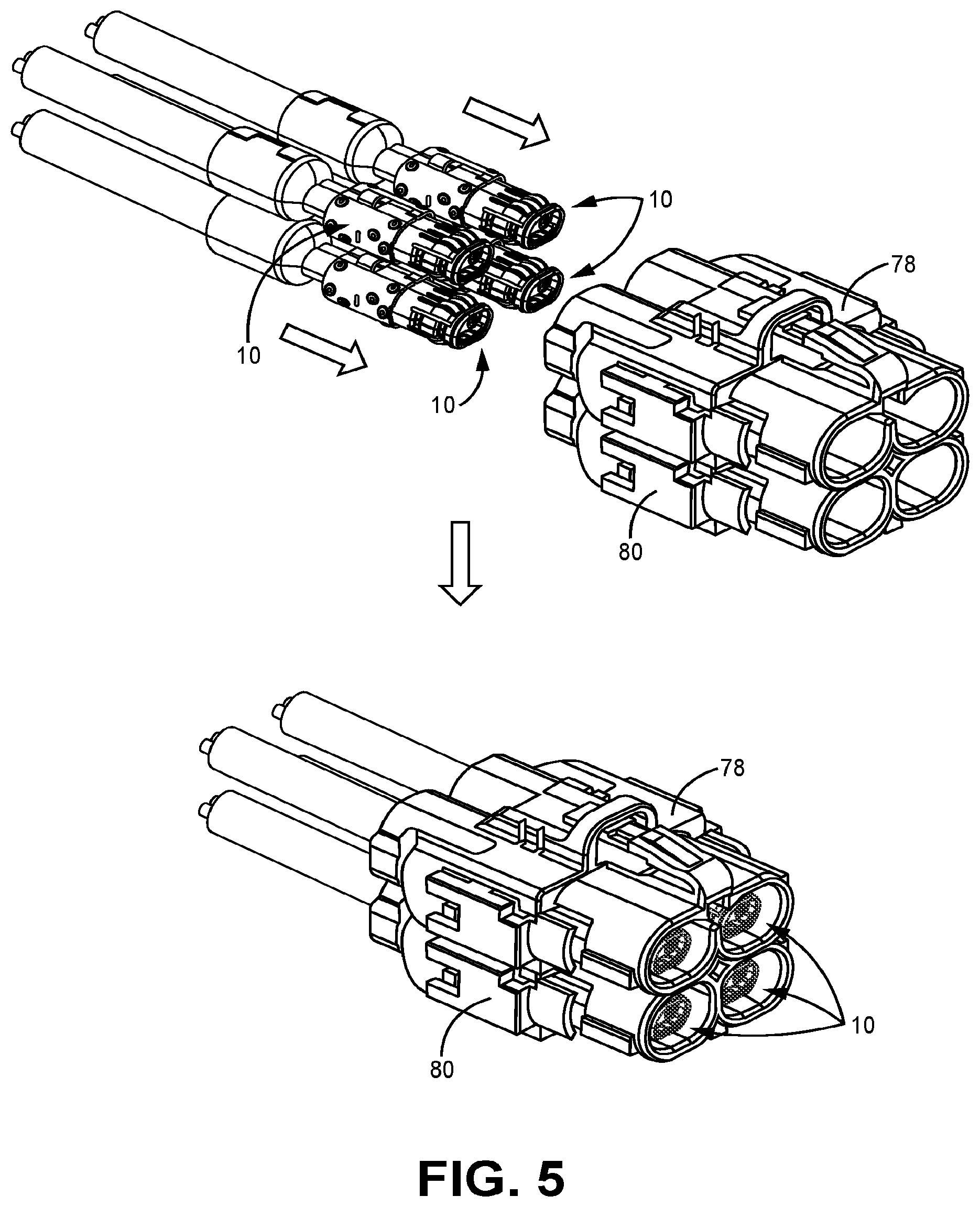 Patent US12100915 Figure 7 – Shielded electrical connector for automotive applications and method of assembling thereof
