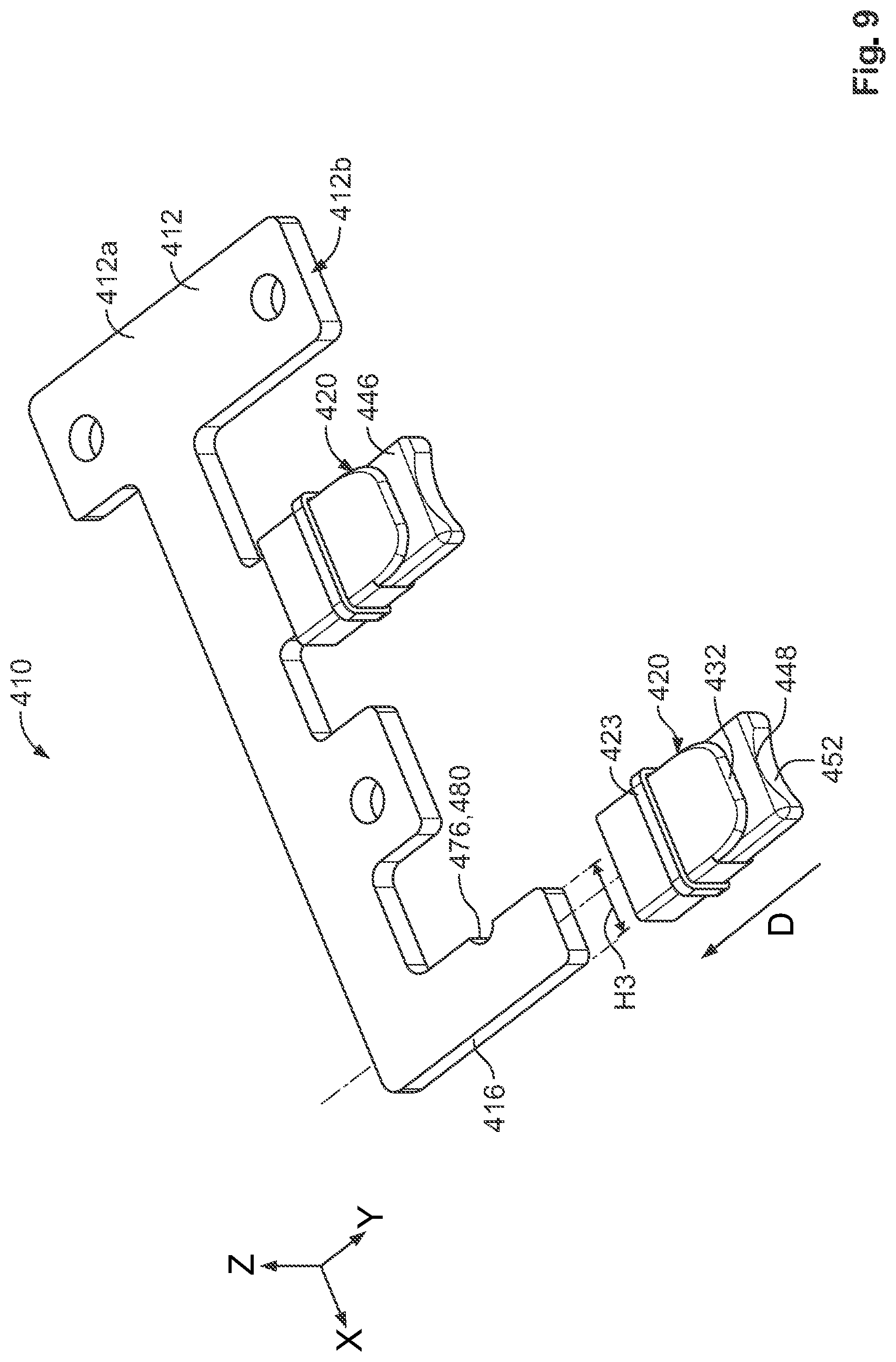 Patent US12100916 Figure 7 – Temperature measuring device for measuring the temperature of a terminal of an electrical connector