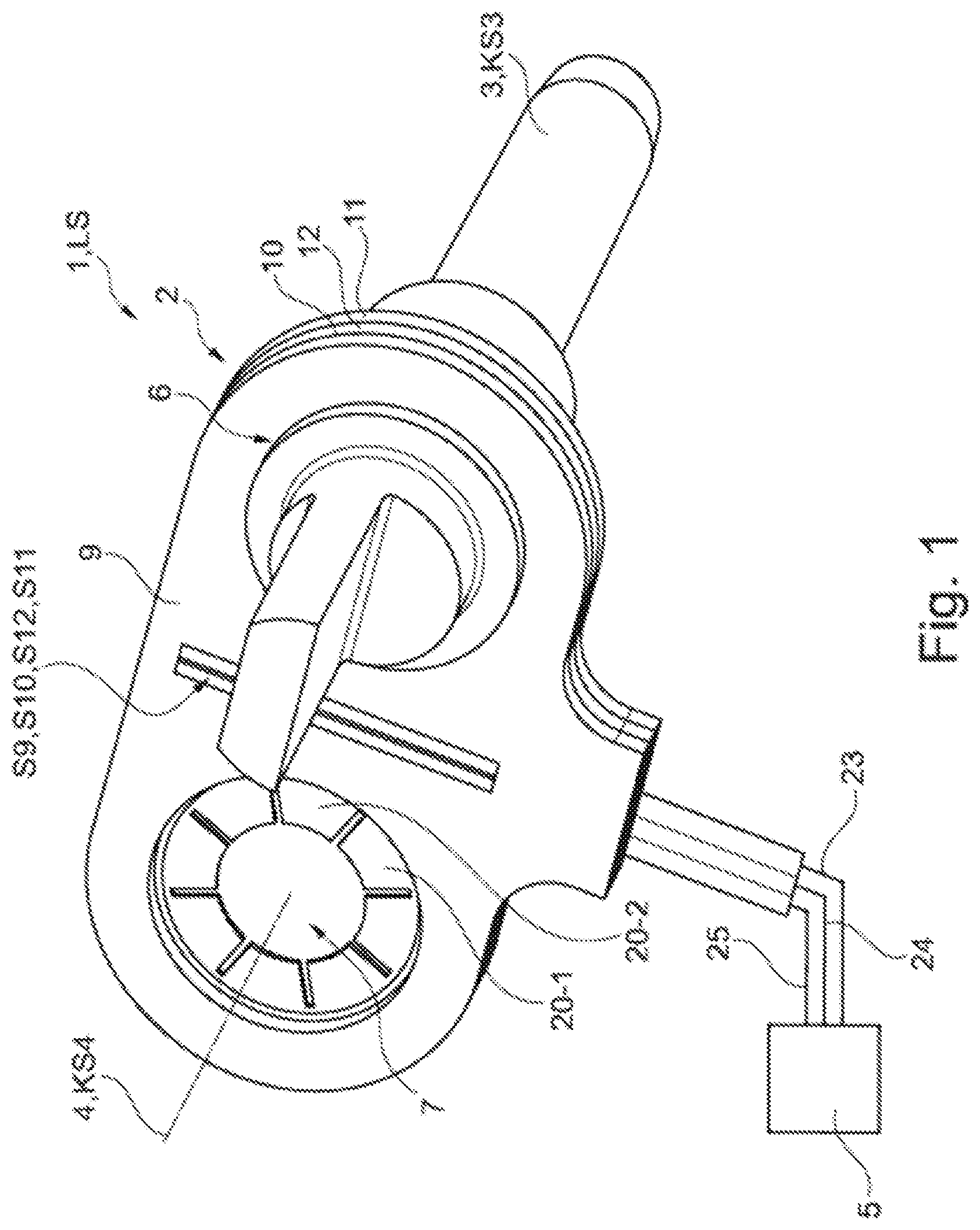 Patent US12100917 Figure 1 – Electrical connection device and method for mounting an electrical connection device