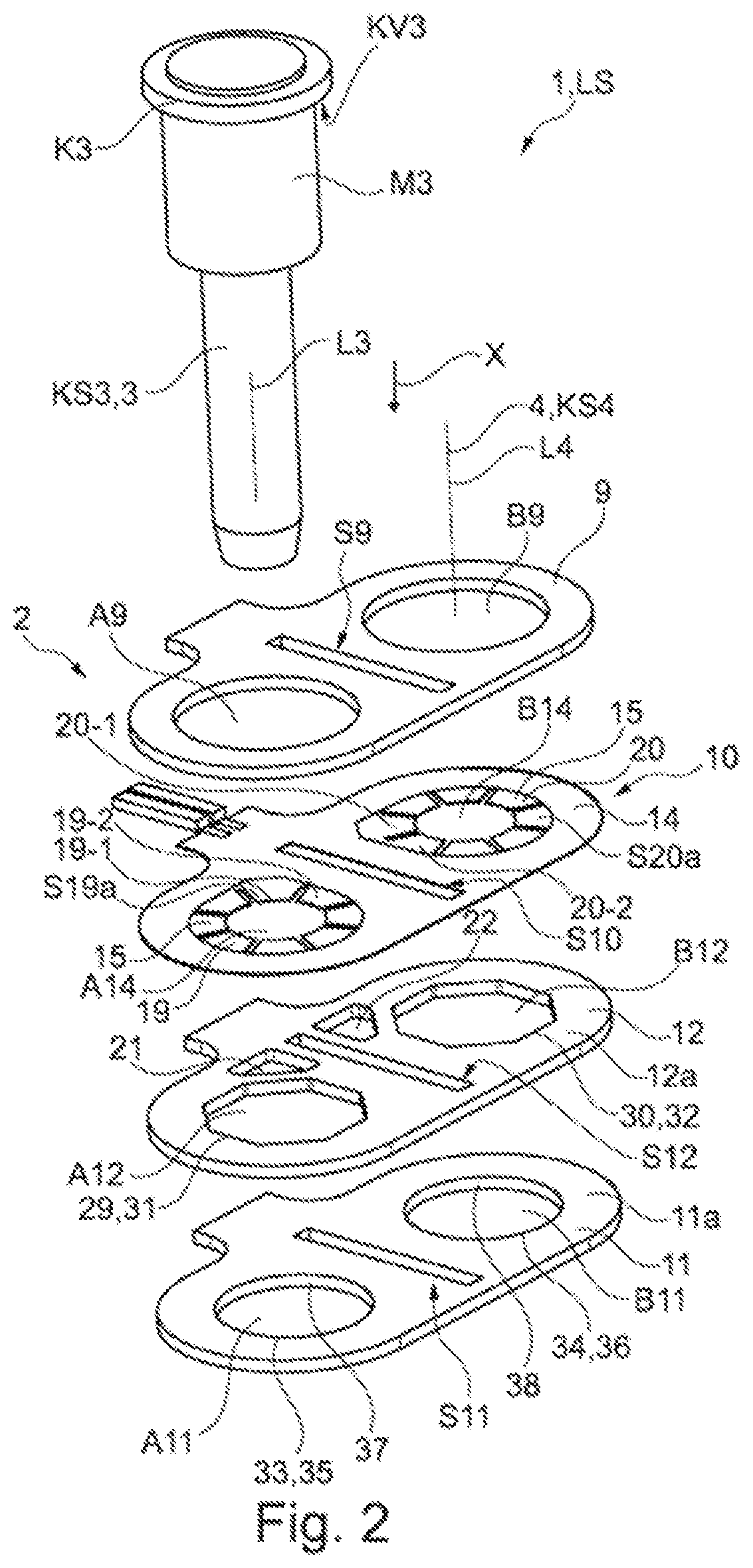 Patent US12100917 Figure 2 – Electrical connection device and method for mounting an electrical connection device