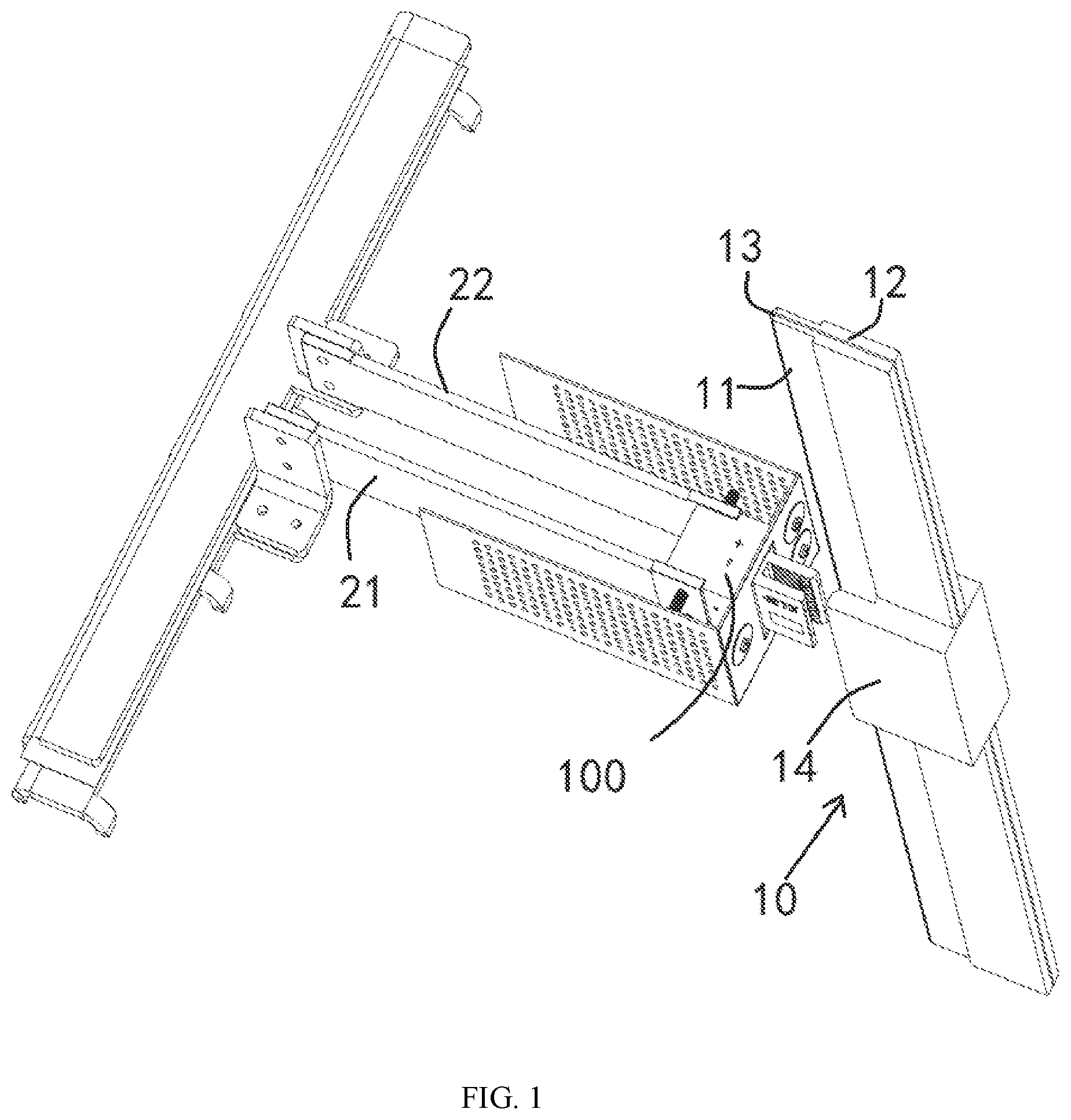 Patent US12100922 Figure 1 – Electrical connector with a cover structure as well as a mating connector and a connector assembly