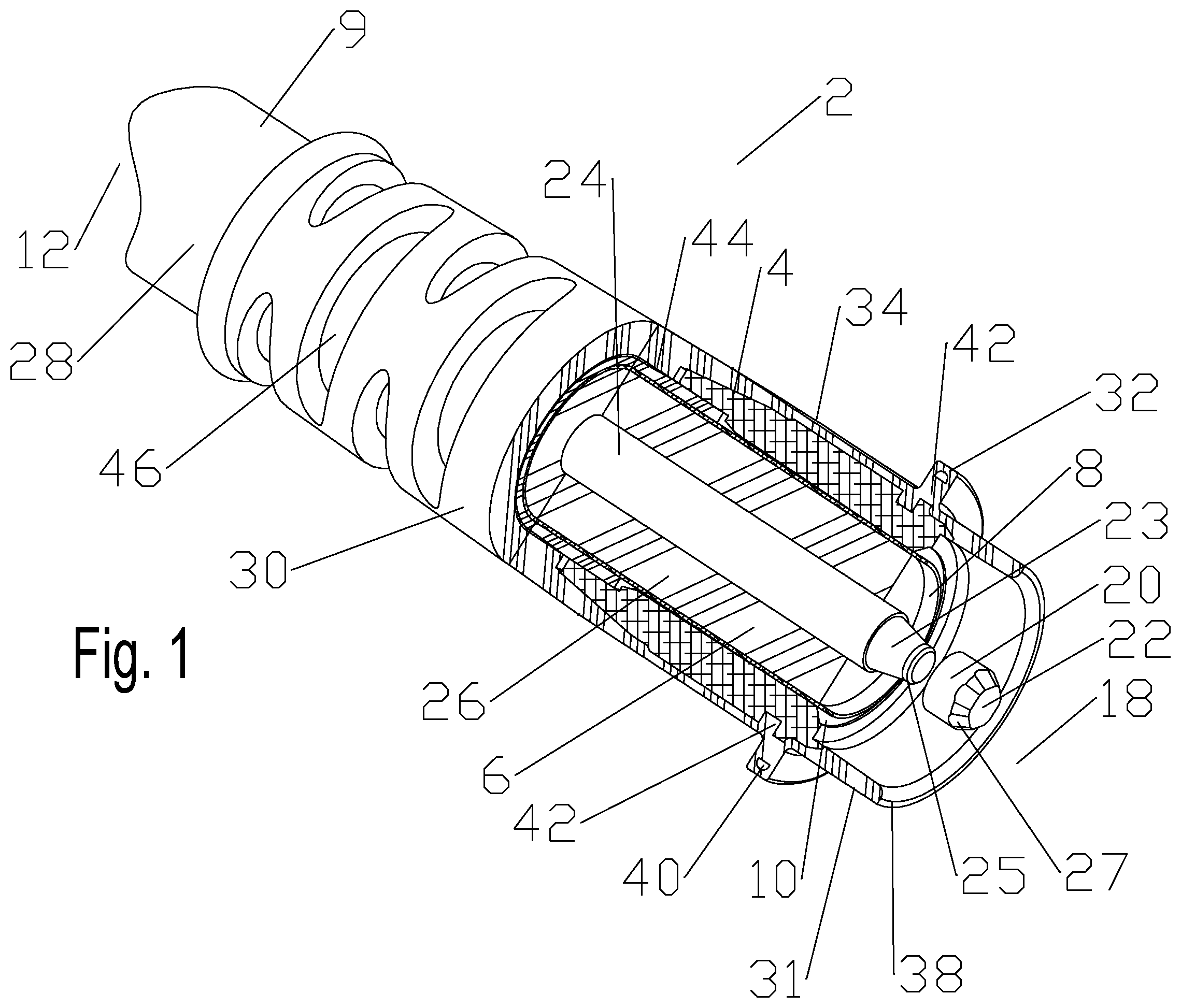 Patent US12100925 Figure 1 – Ultrasonic weld interconnection coaxial connector and interconnection with coaxial cable