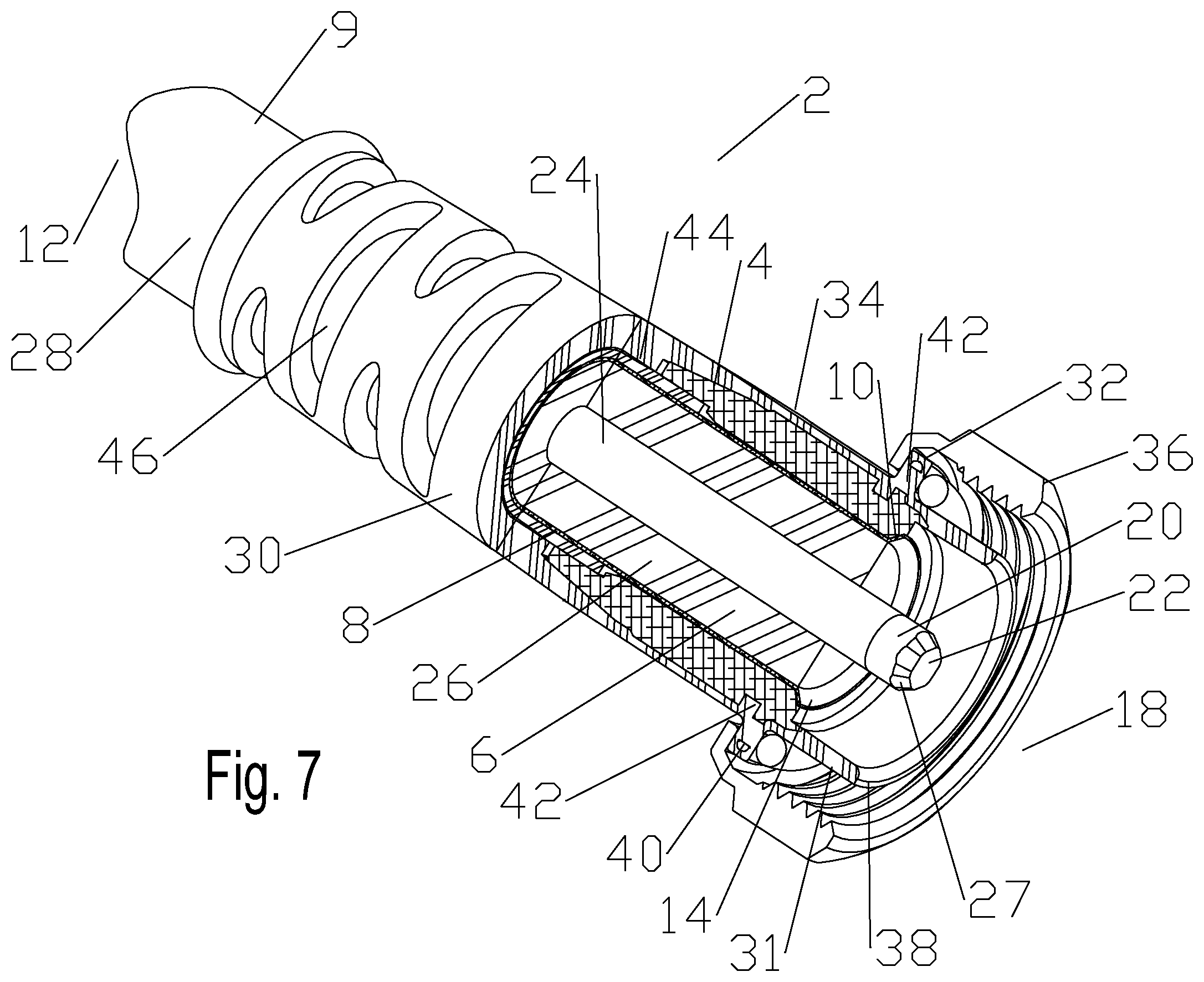 Patent US12100925 Figure 5 – Ultrasonic weld interconnection coaxial connector and interconnection with coaxial cable