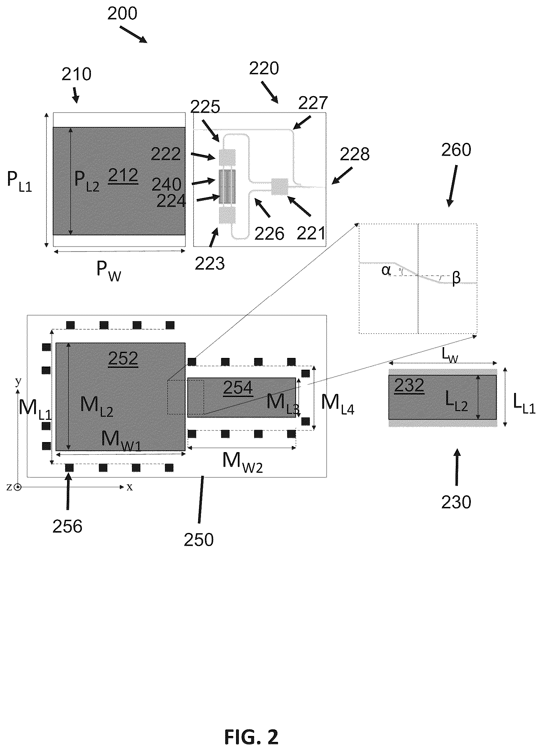 Patent US12100934 Figure 2 – High power, narrow linewidth semiconductor laser system and method of fabrication