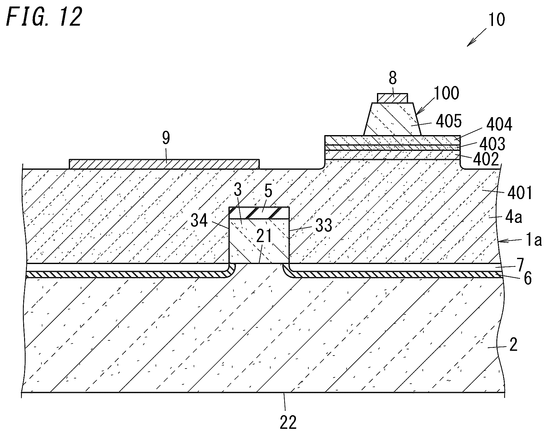 Patent US12100936 Figure 12 – Nitride semiconductor structure, nitride semiconductor device, and method for fabricating the device
