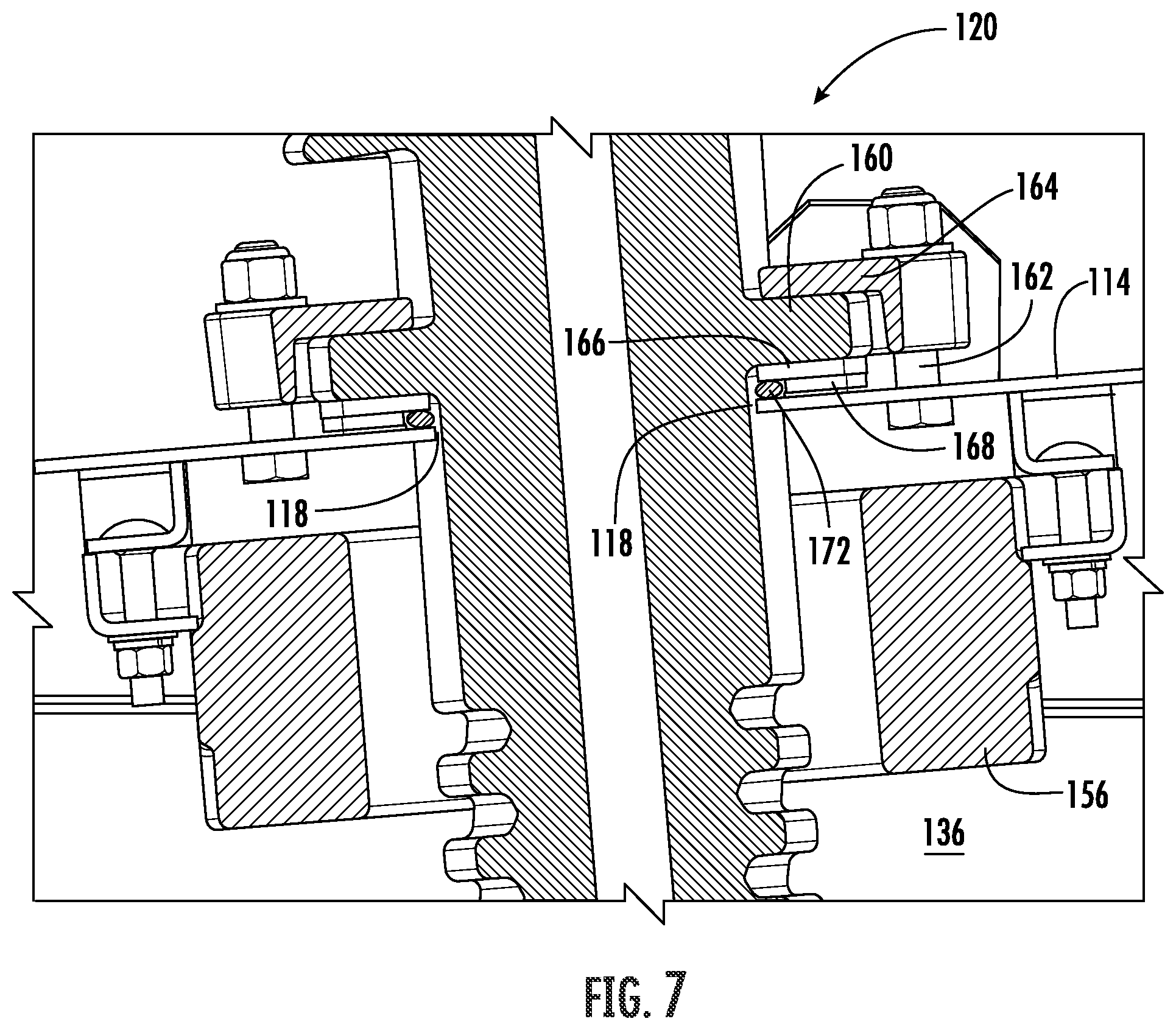 Patent US12100939 Figure 7 – Circuit breaker with terminal bushings having dynamic seal