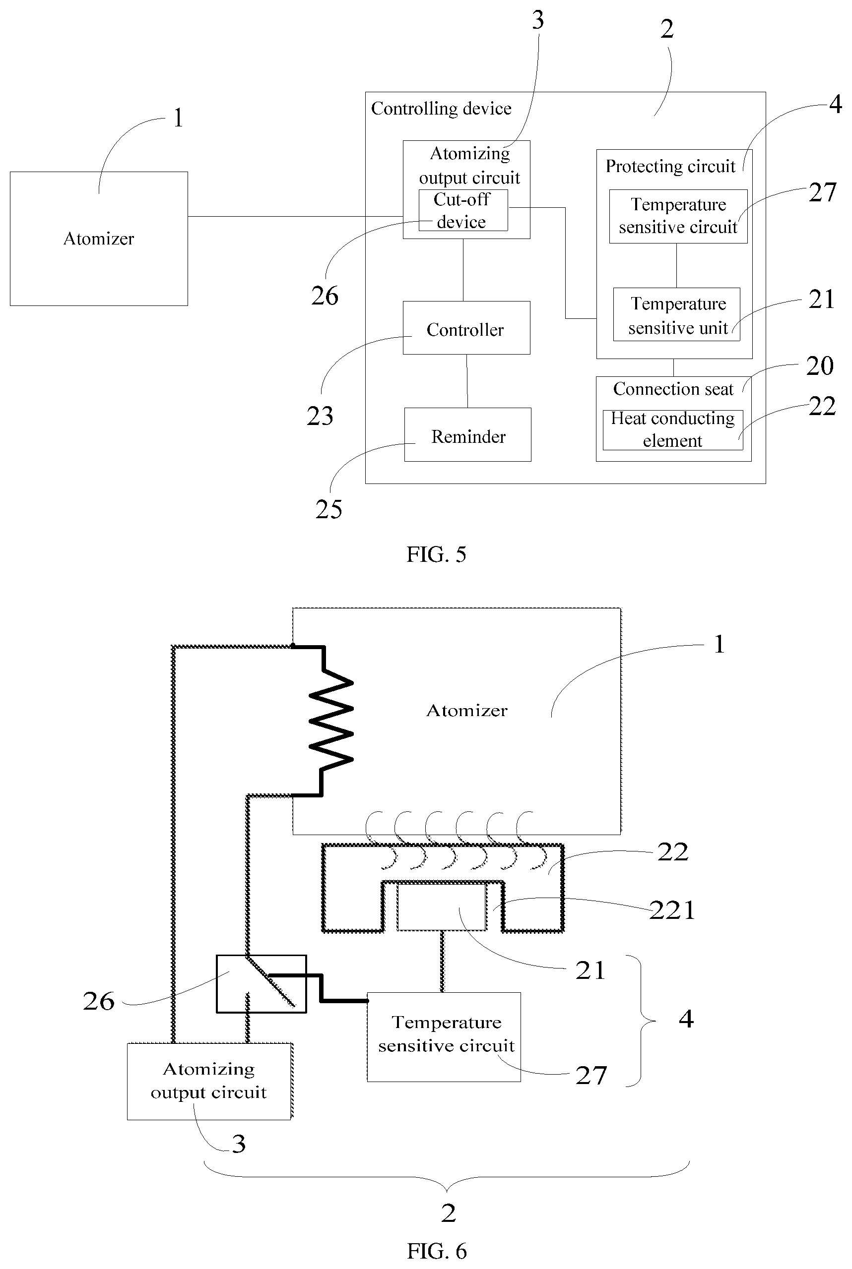 Patent US12100944 Figure 3 – Controlling device and electronic atomization device