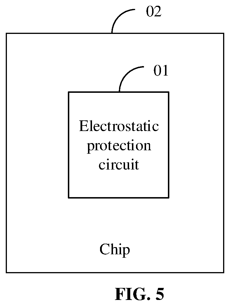 Patent US12100946 Figure 5 – Electrostatic protection circuit and chip