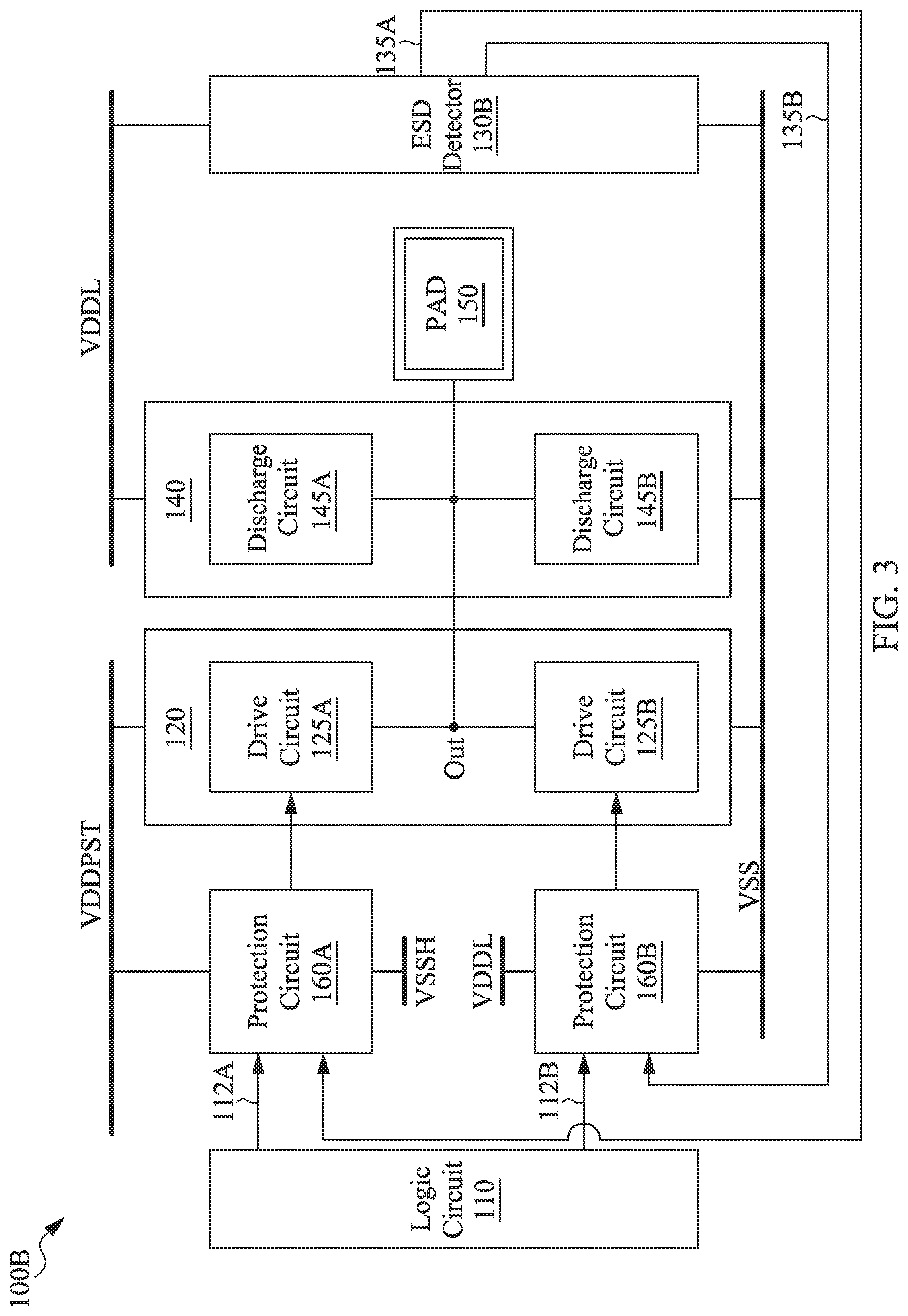 Patent US12100947 Figure 3 – Electrostatic discharge protection