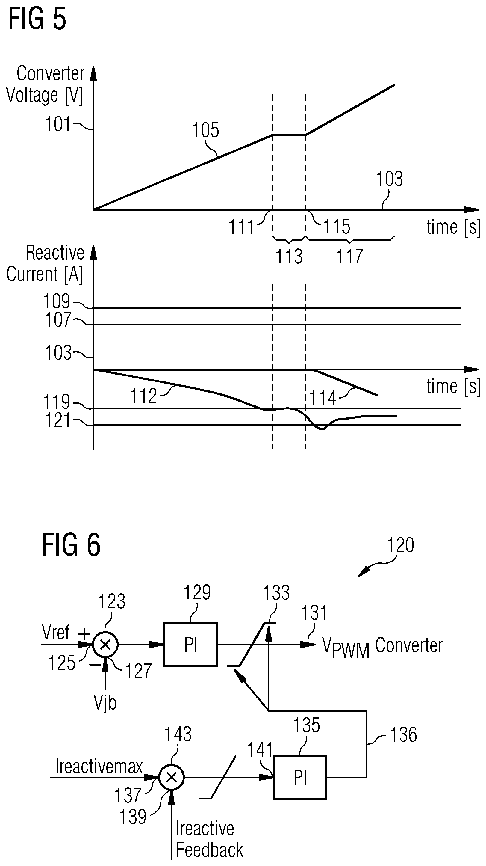 Patent US12100962 Figure 3 – Black start of a wind farm by ramping up a converter voltage reference