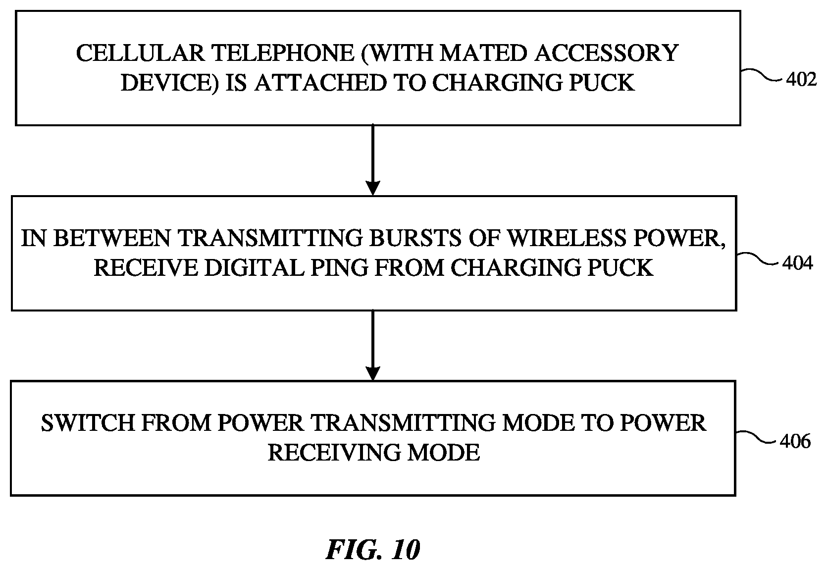 Patent US12100968 Figure 10 – Wireless power mode switching