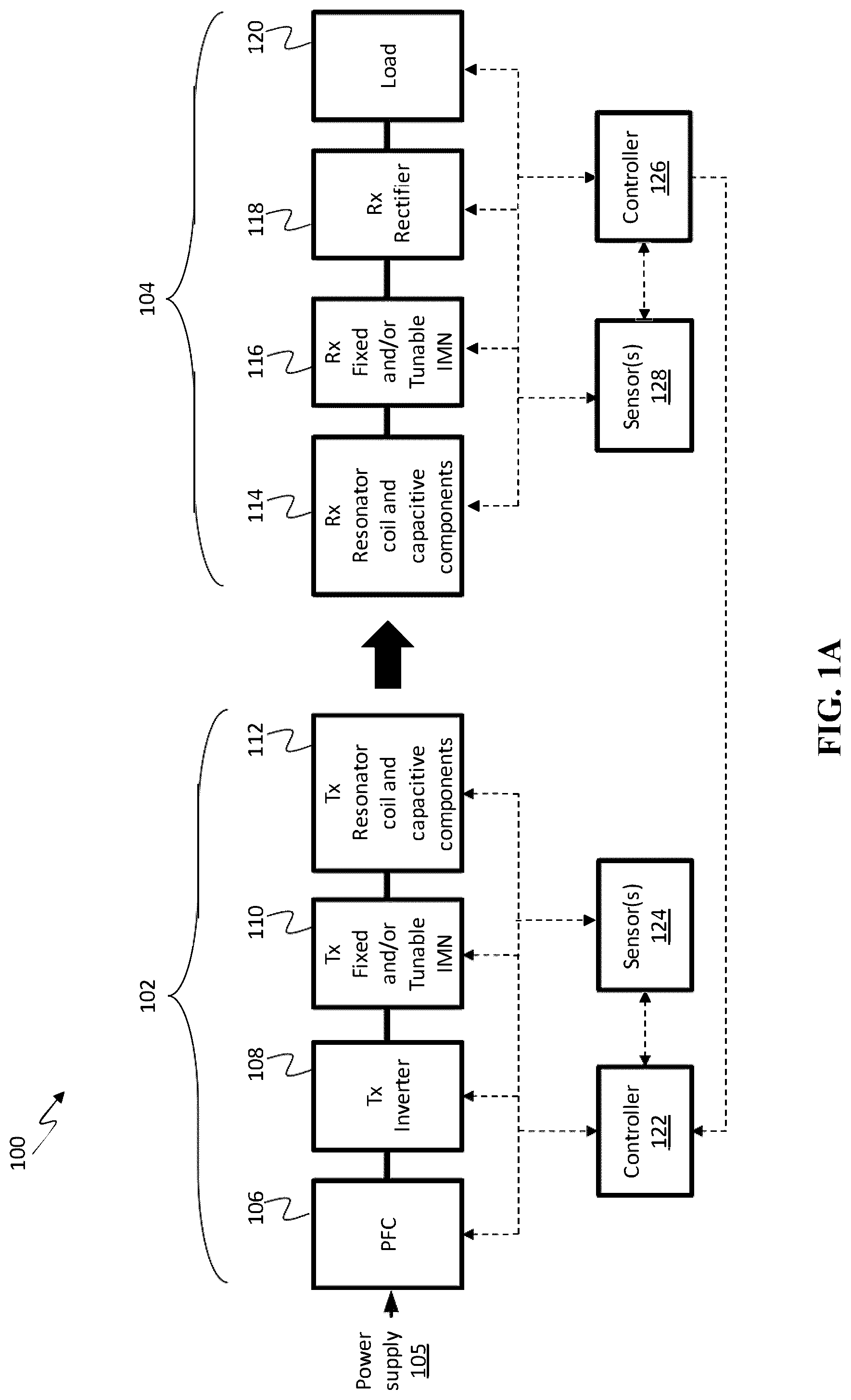 Patent US12100969 Figure 1 – Systems and methods for low power excitation in high power wireless power systems