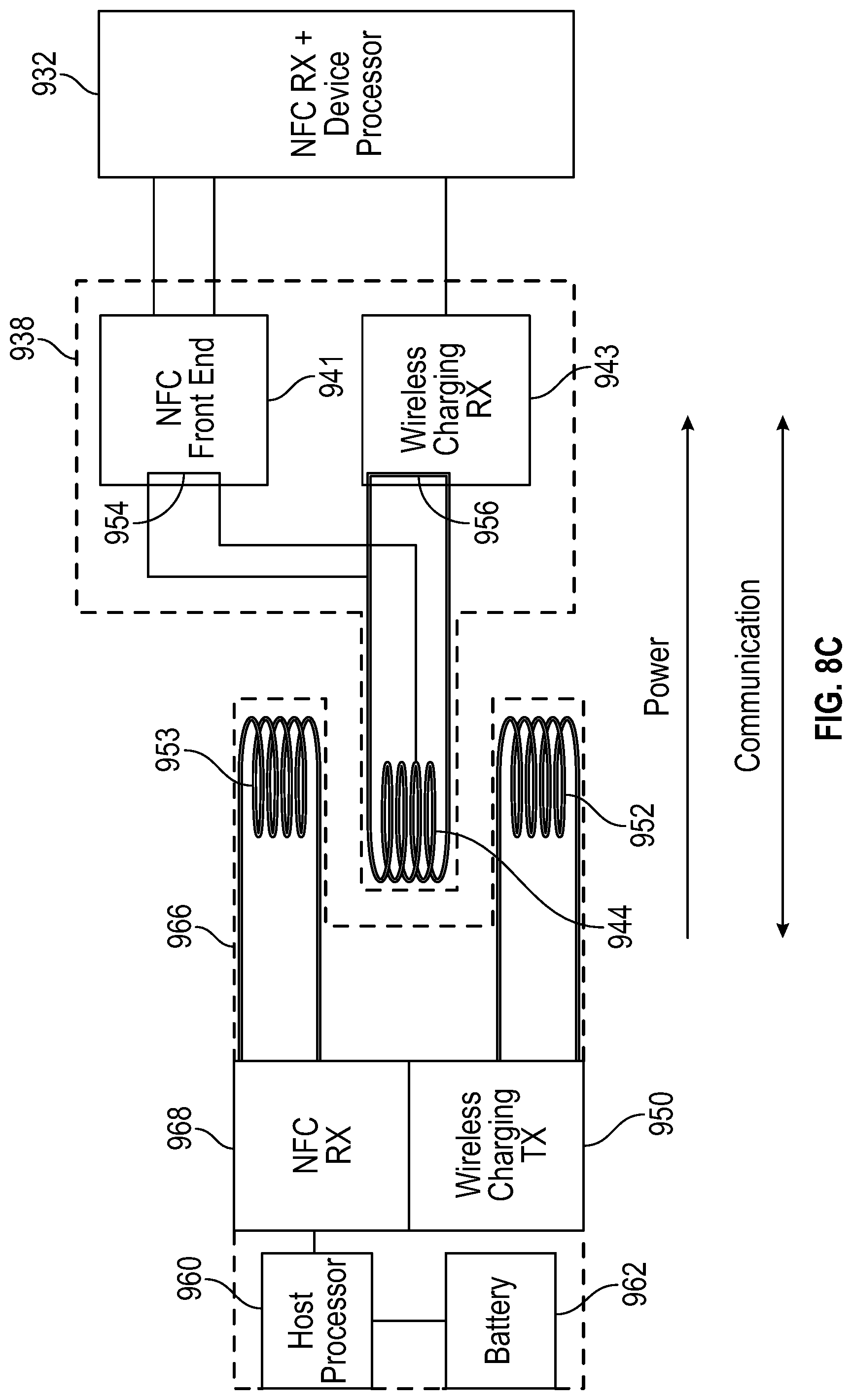 Patent US12100977 Figure 13 – Eyewear bidirectional communication using time gating power transfer