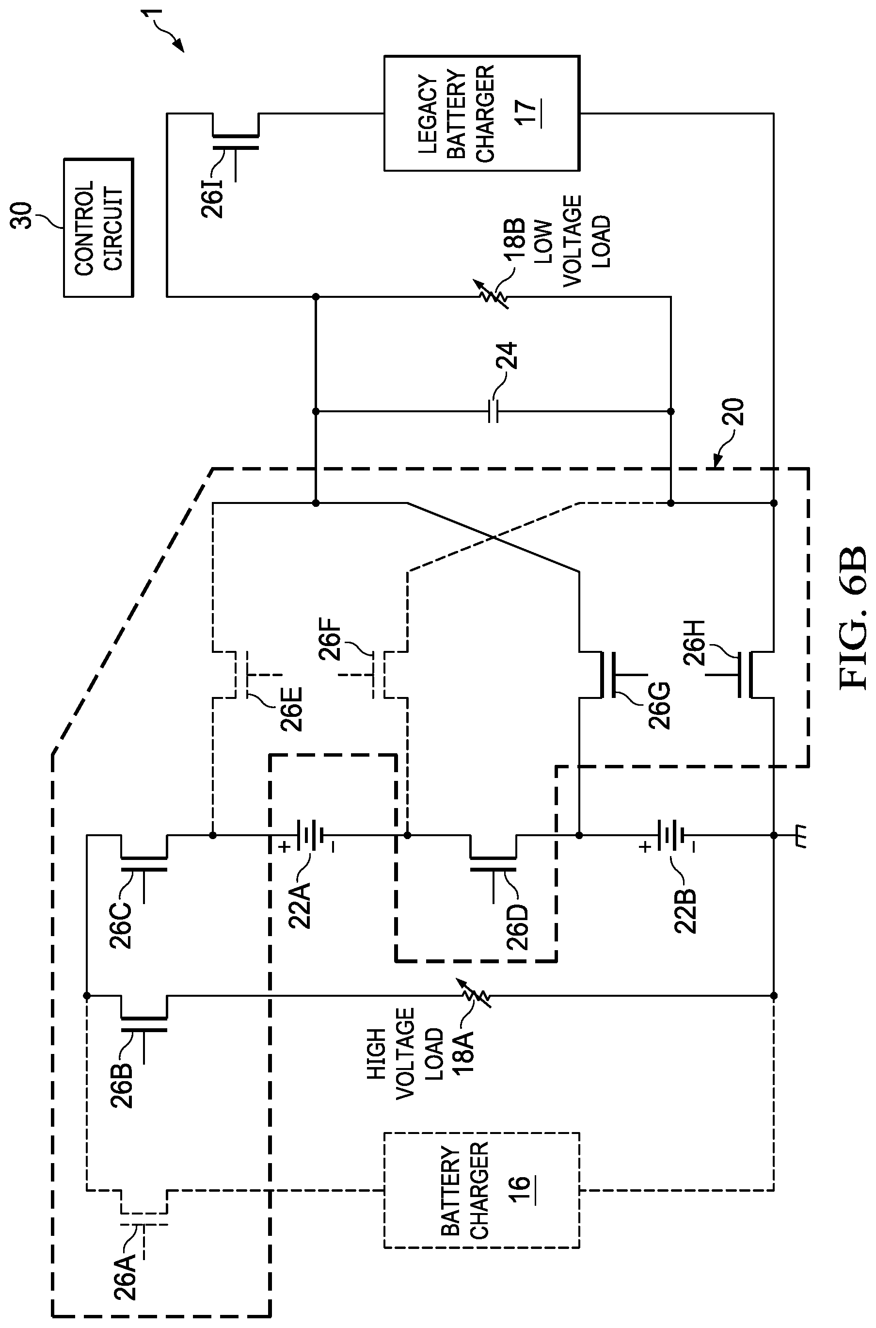 Patent US12100978 Figure 9 – Configurable network for enabling efficient charging and loading of two battery cells