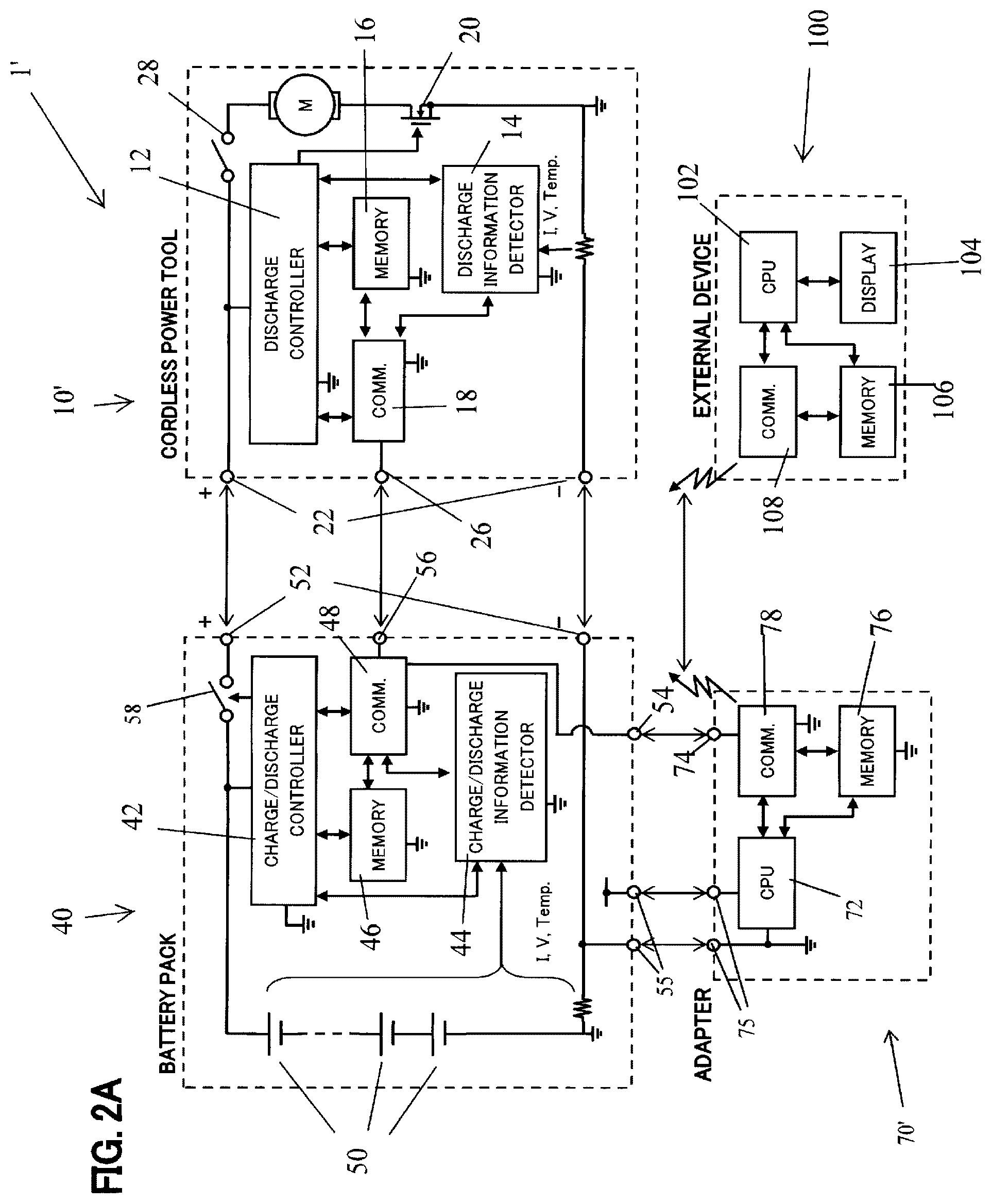 Patent US12100981 Figure 4 – Power tool system having receptacle for wireless communication adapter