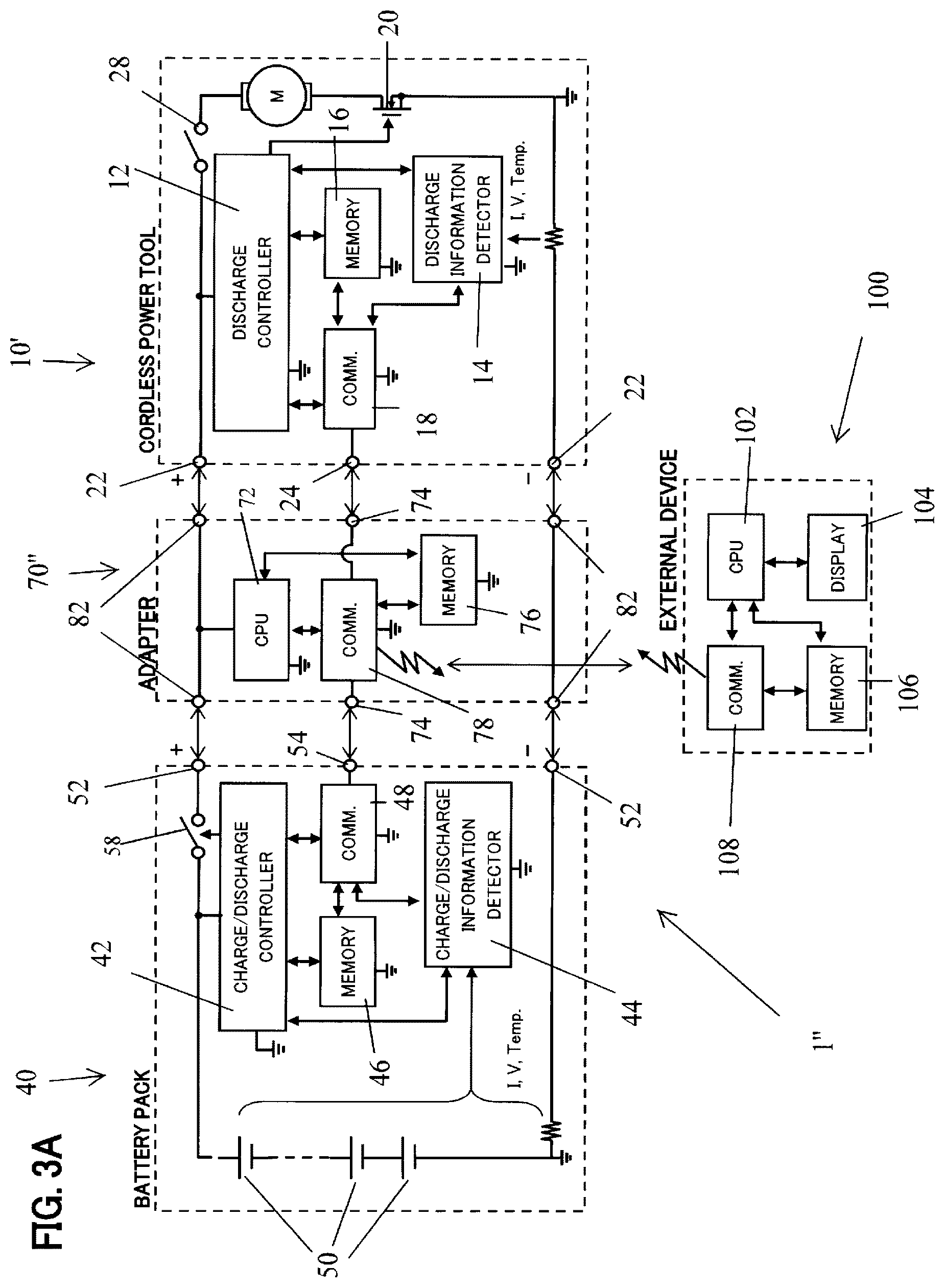 Patent US12100981 Figure 7 – Power tool system having receptacle for wireless communication adapter