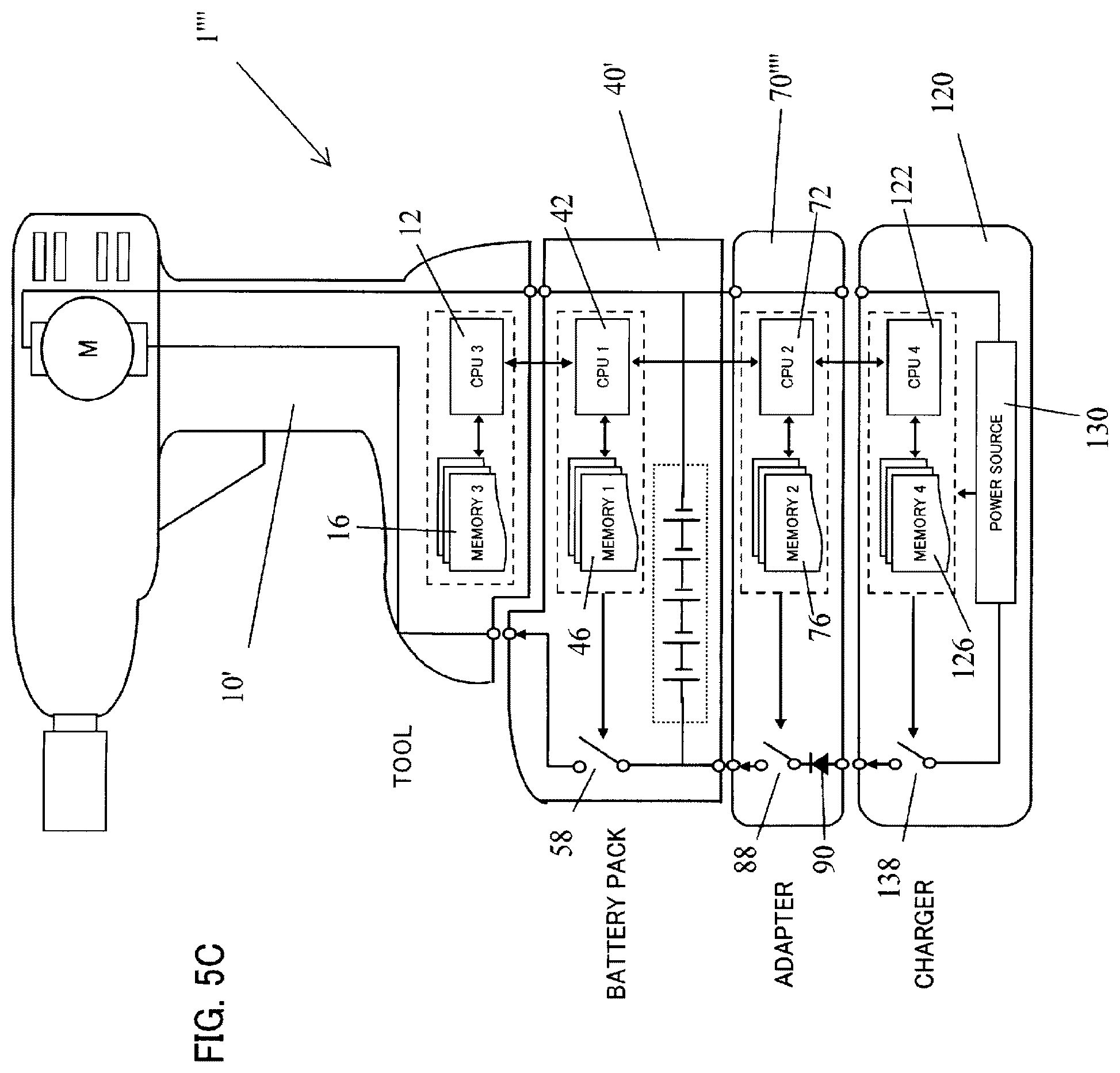 Patent US12100981 Figure 15 – Power tool system having receptacle for wireless communication adapter