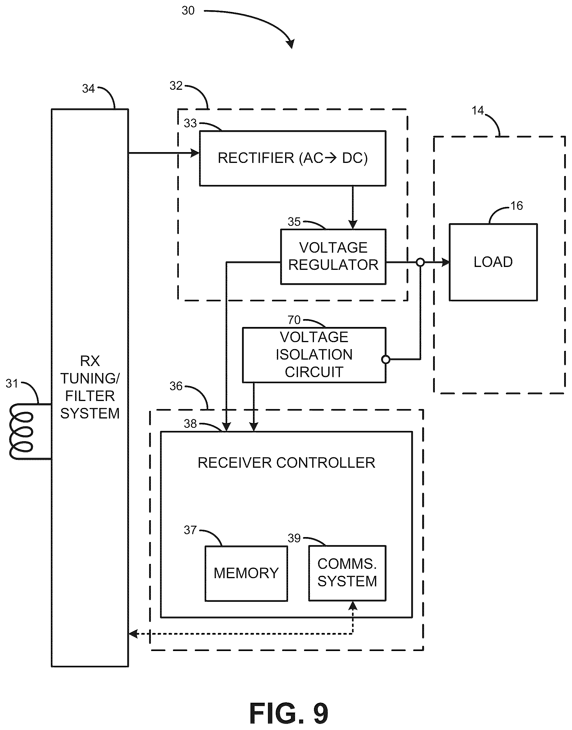 Patent US12100983 Figure 9 – Wireless power transfer system for listening devices with expandable case