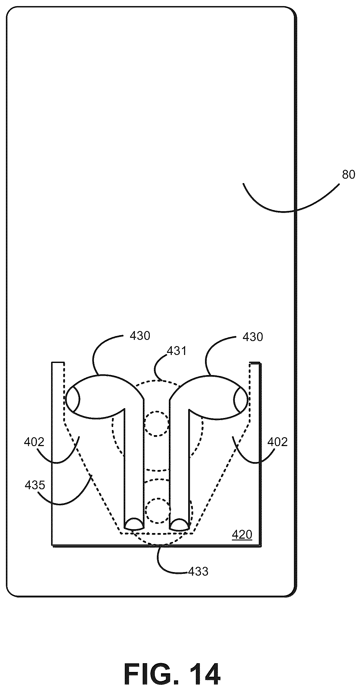 Patent US12100983 Figure 14 – Wireless power transfer system for listening devices with expandable case