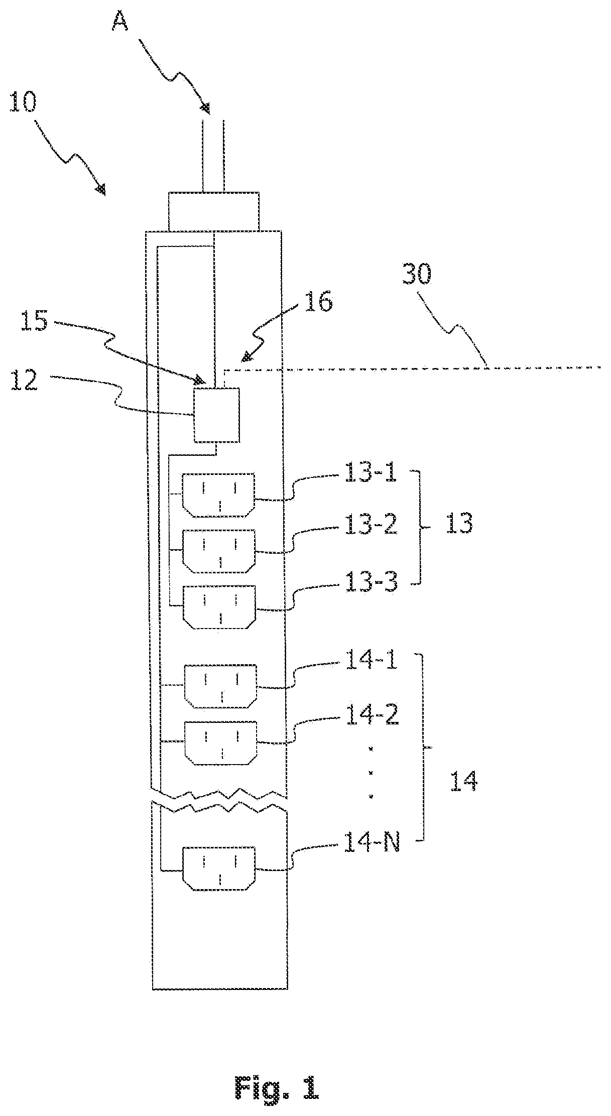 Patent US12100989 Figure 1 – Power strip with integrated automatic transfer switch