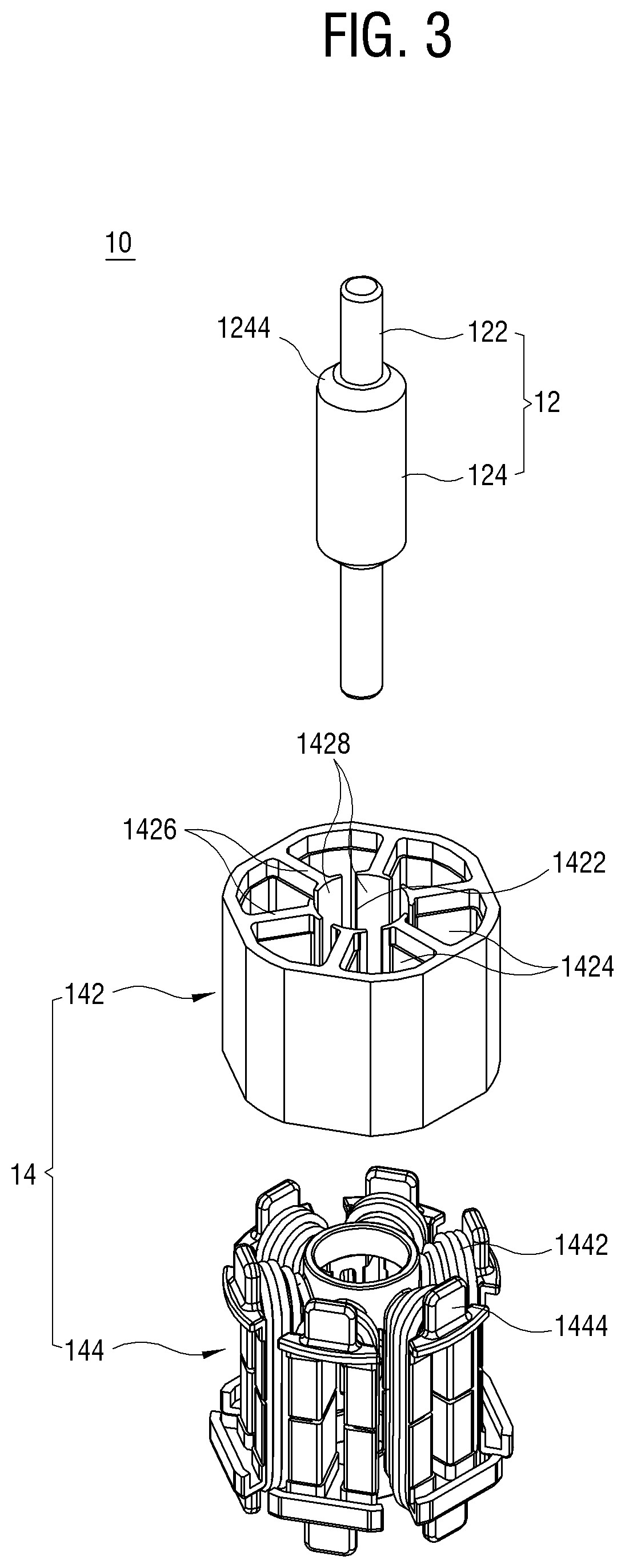 Patent US12100994 Figure 3 – BLDC motor