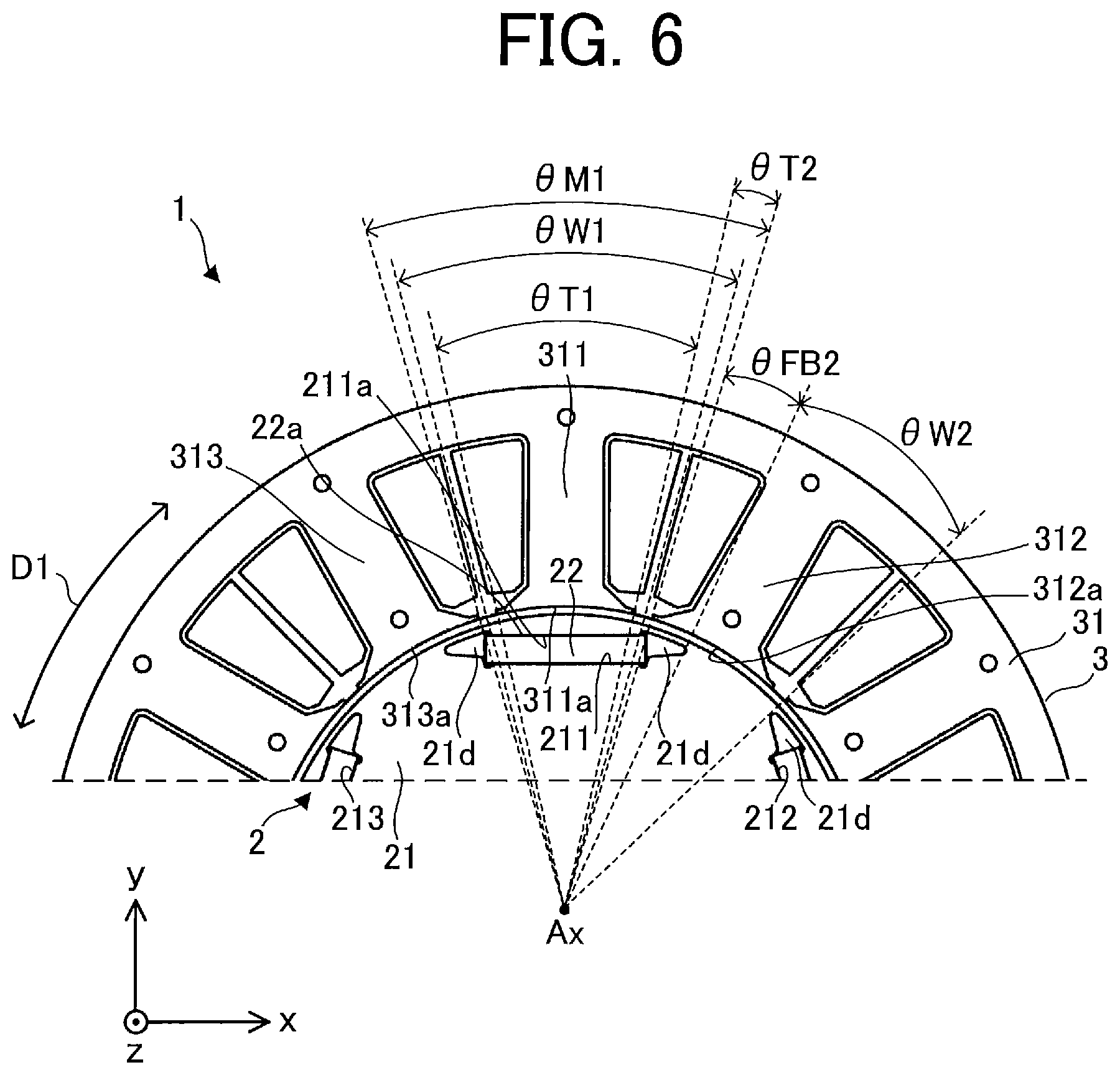 Patent US12100997 Figure 6 – Motor, fan, and air conditioner