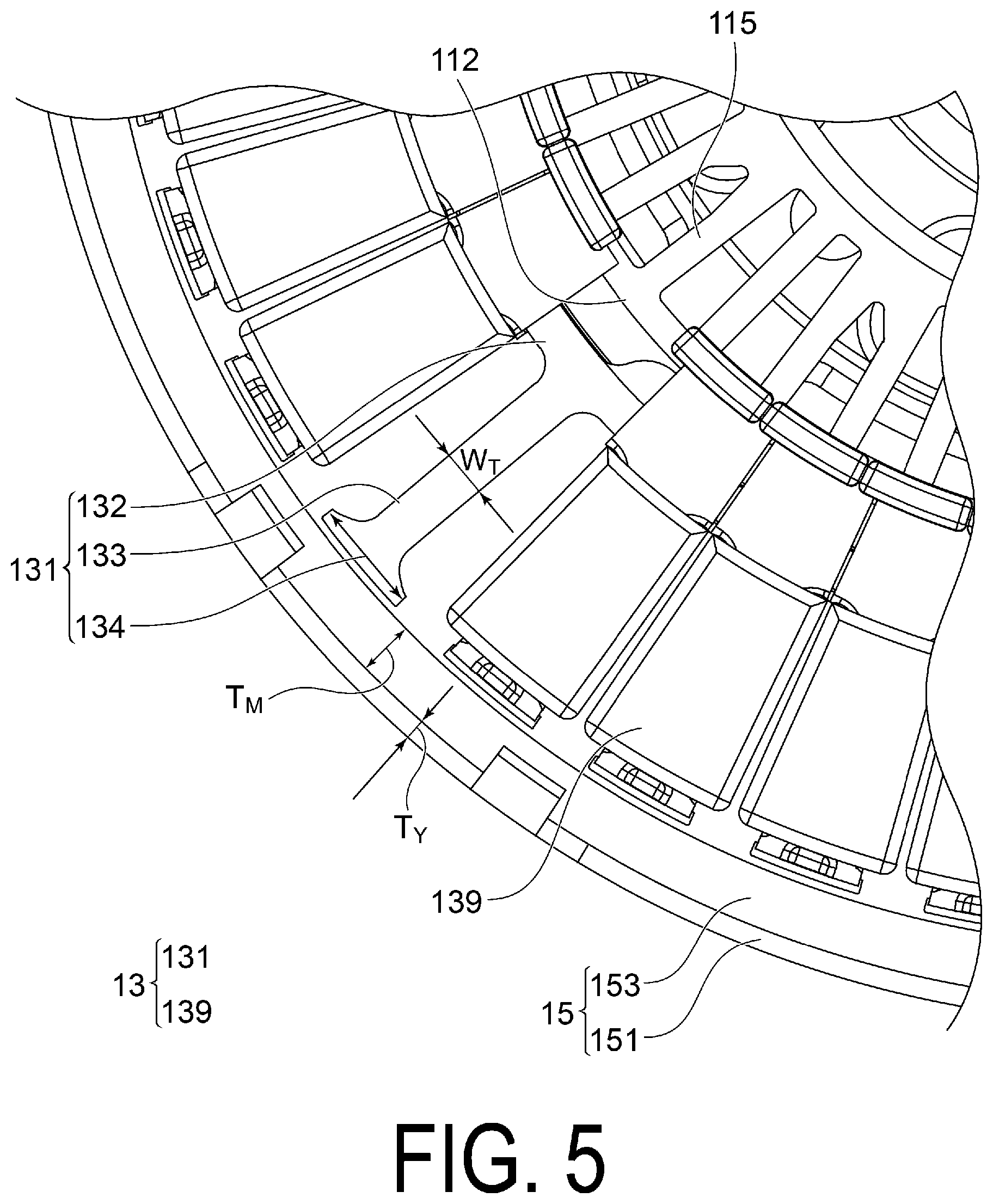 Patent US12100998 Figure 5 – Motor