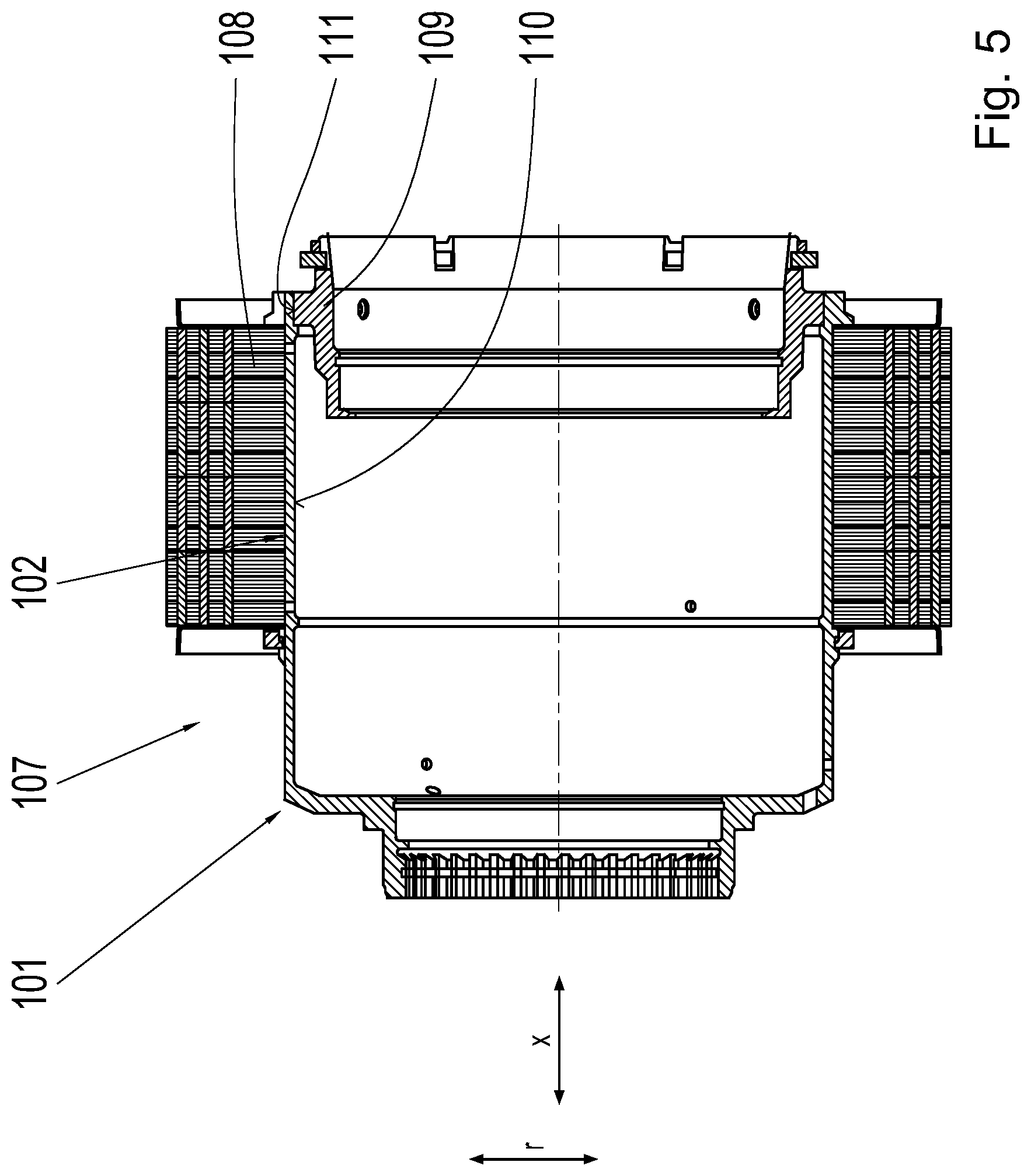 Patent US12101000 Figure 5 – Rotor carrier for a rotor of an electric motor
